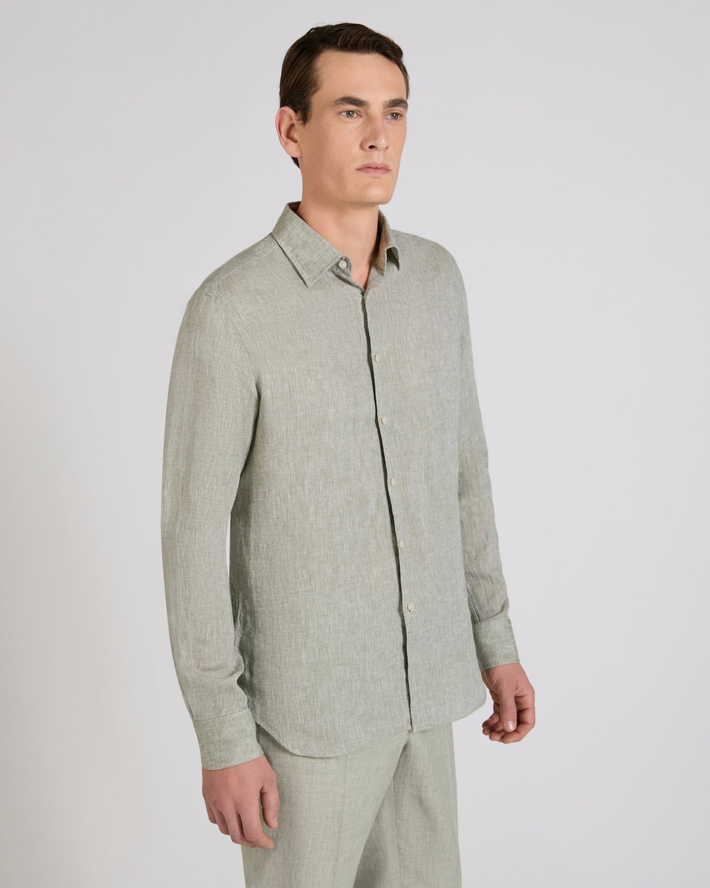 Regular fit linen shirt