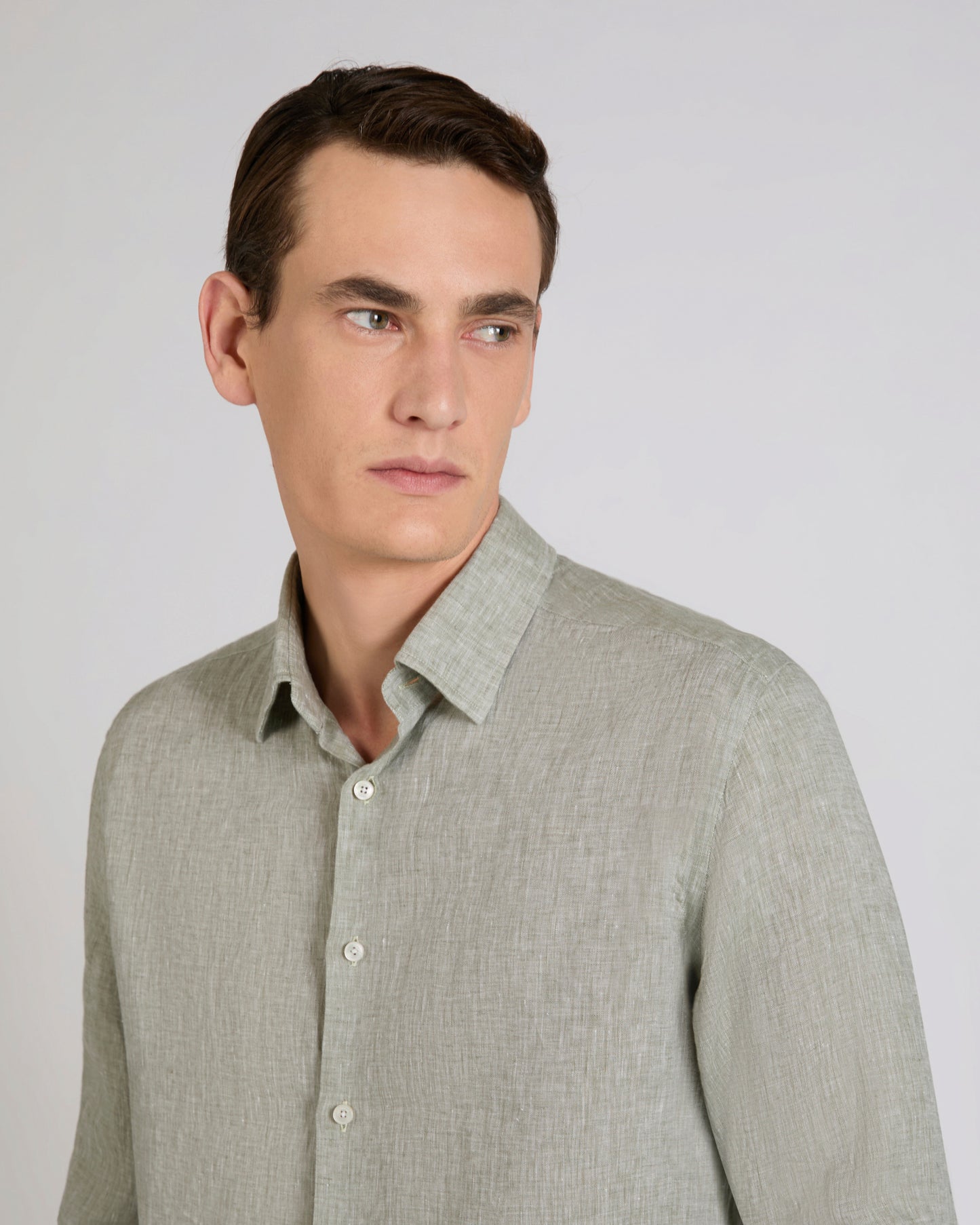 Regular fit linen shirt