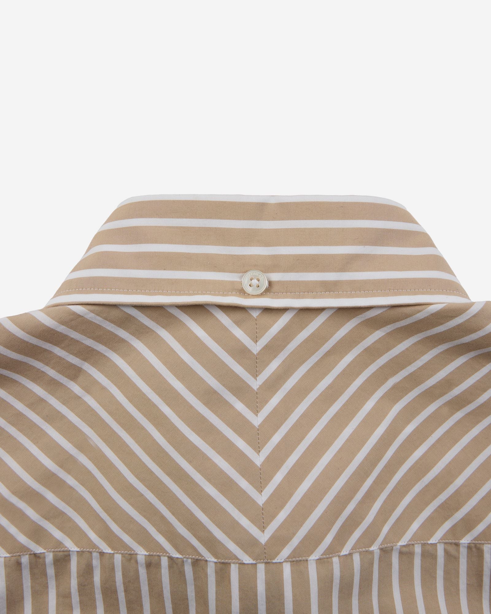 Glanshirt - Regular fit cotton poplin shirt - light beige