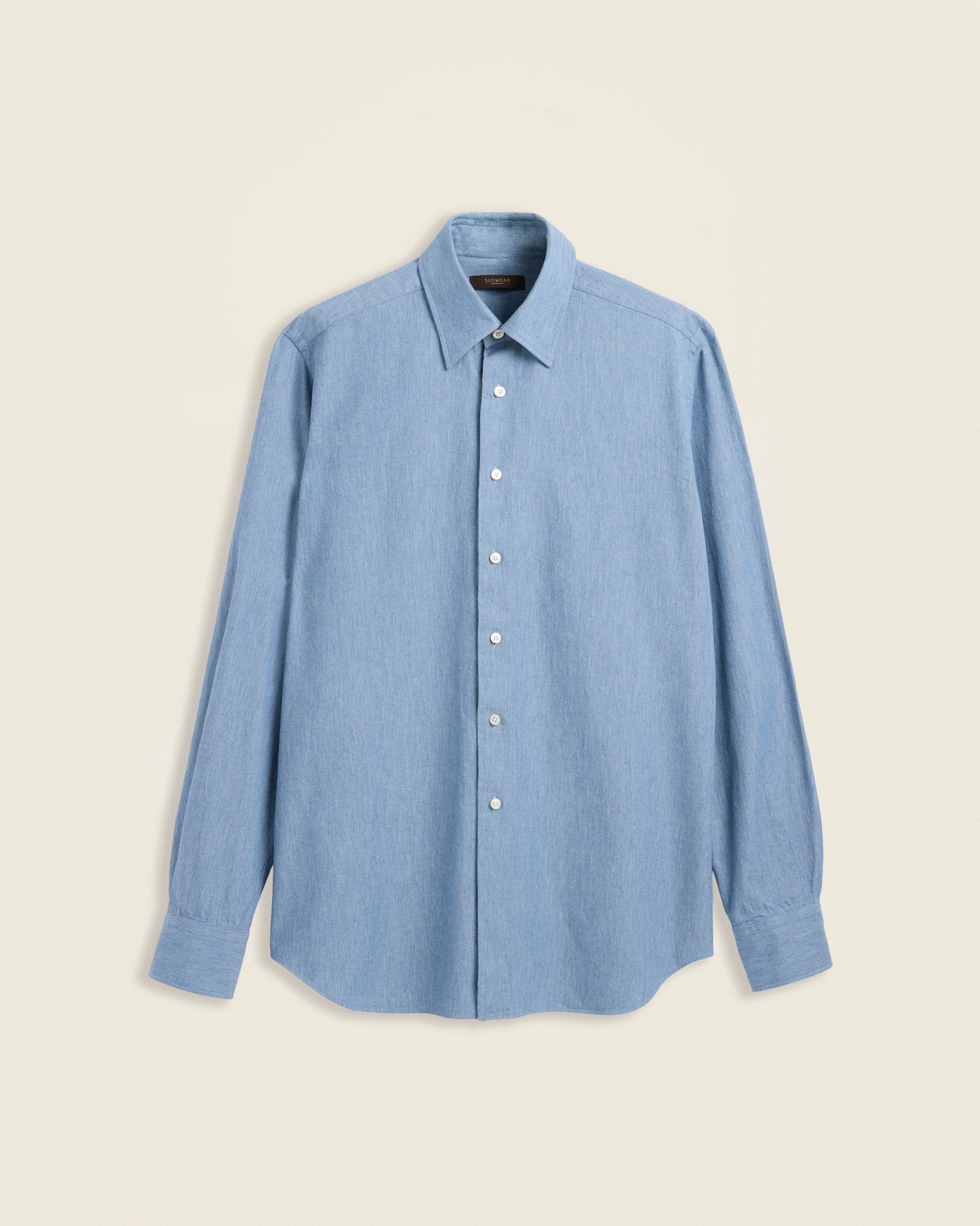 Regular fit denimlook cotton twill shirt