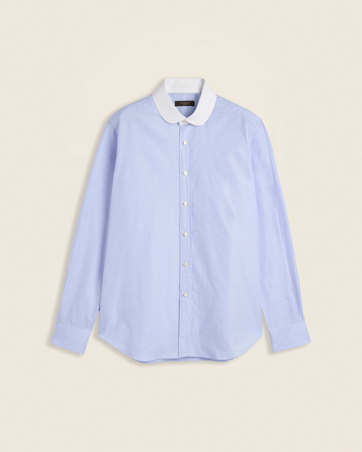 Chemise coupe droite en popeline de coton
