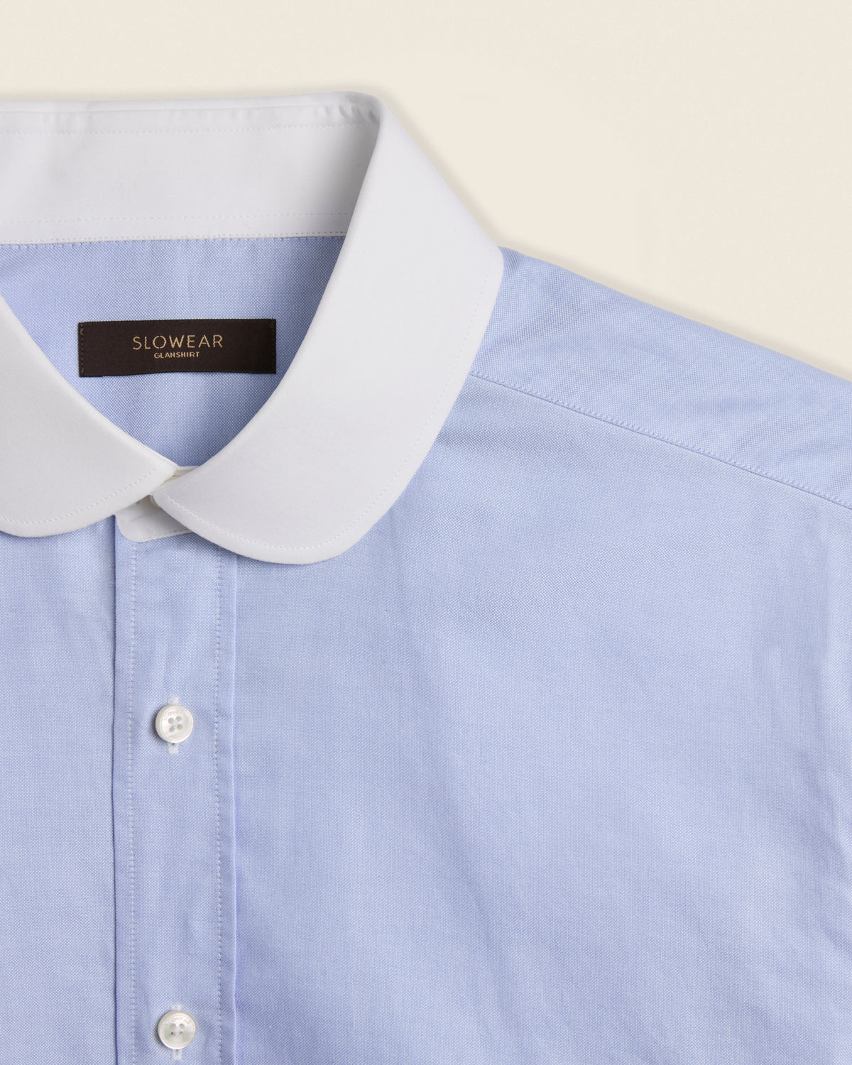 Chemise coupe droite en popeline de coton