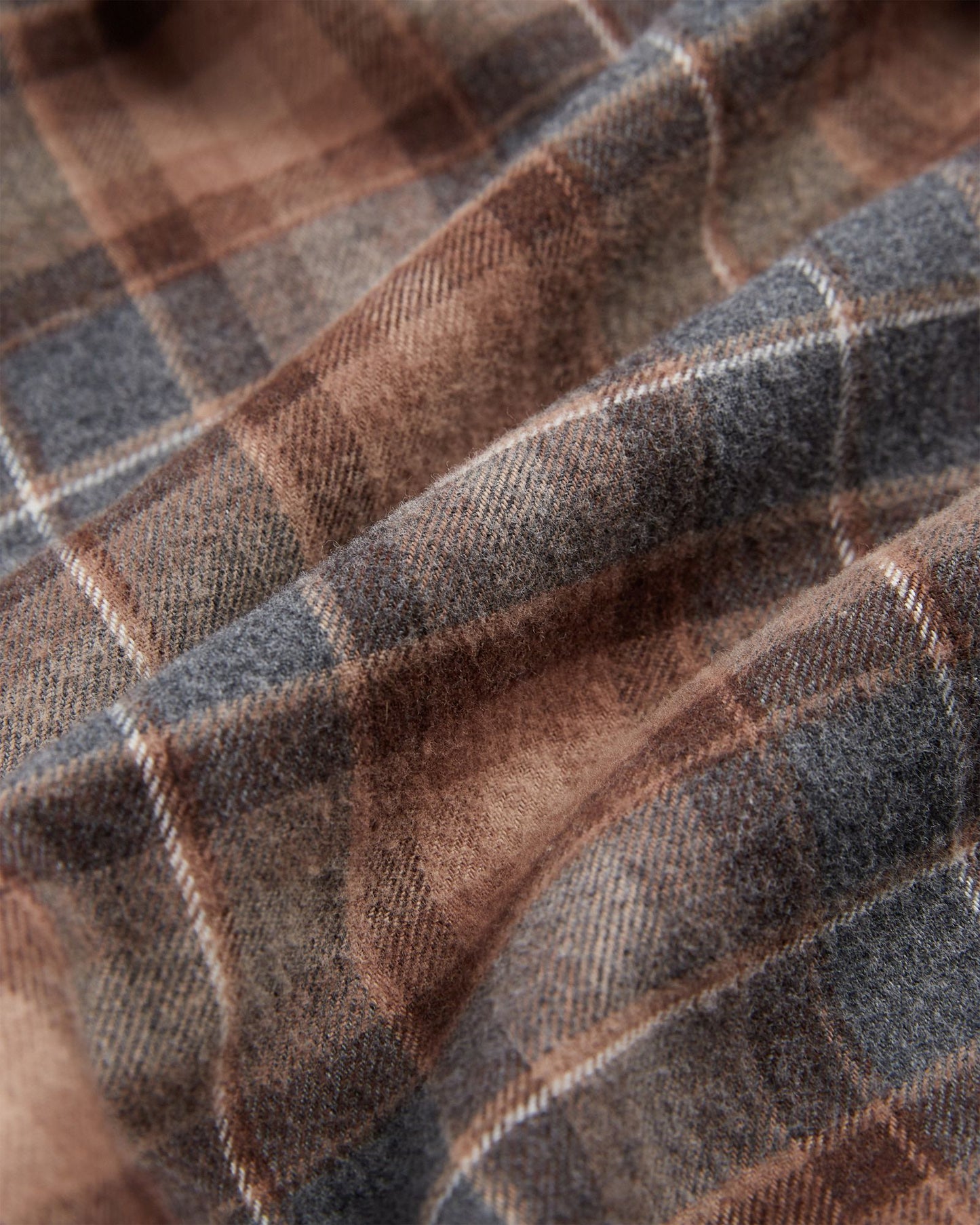 Regular fit cotton flannel shirt