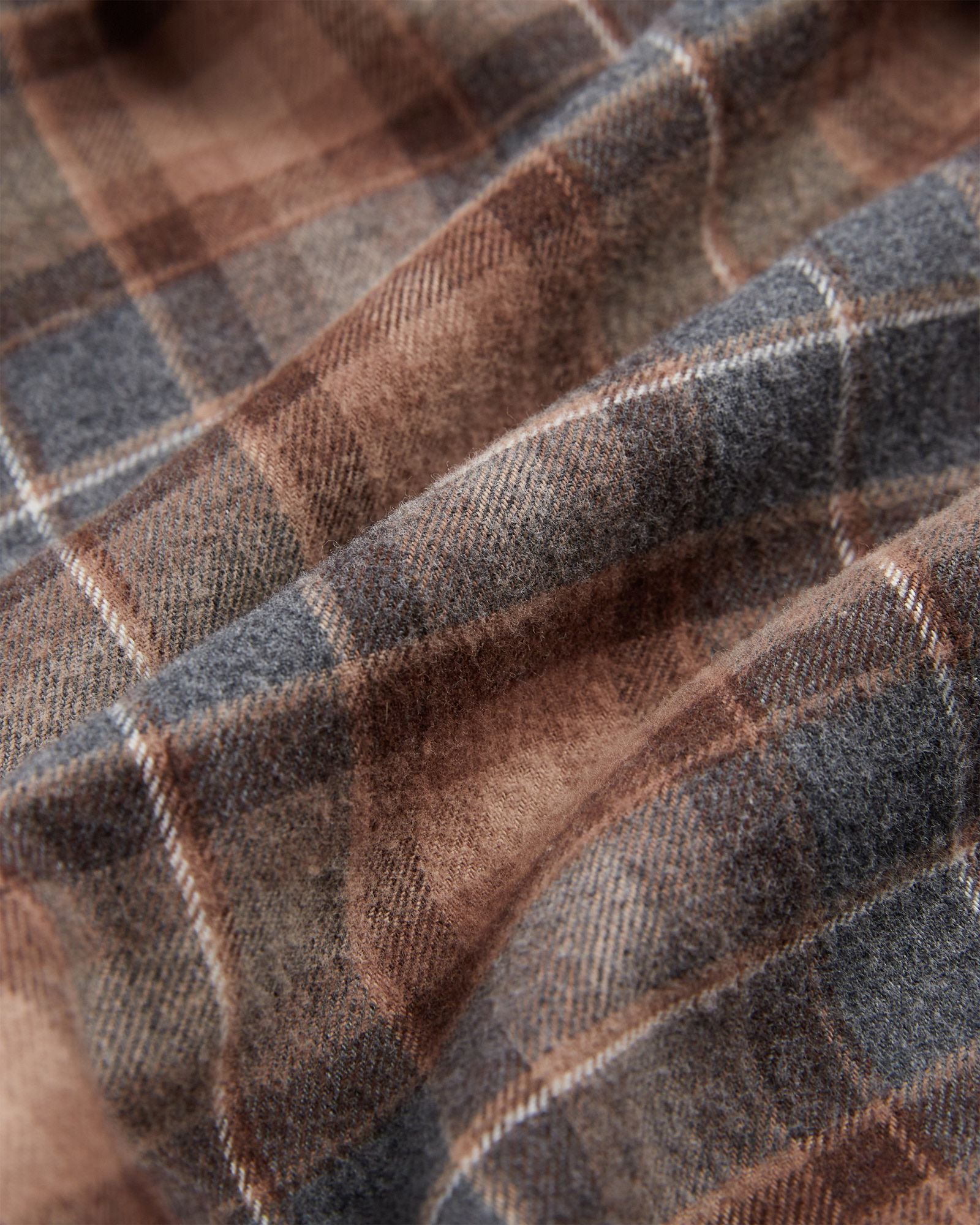 Regular fit cotton flannel shirt