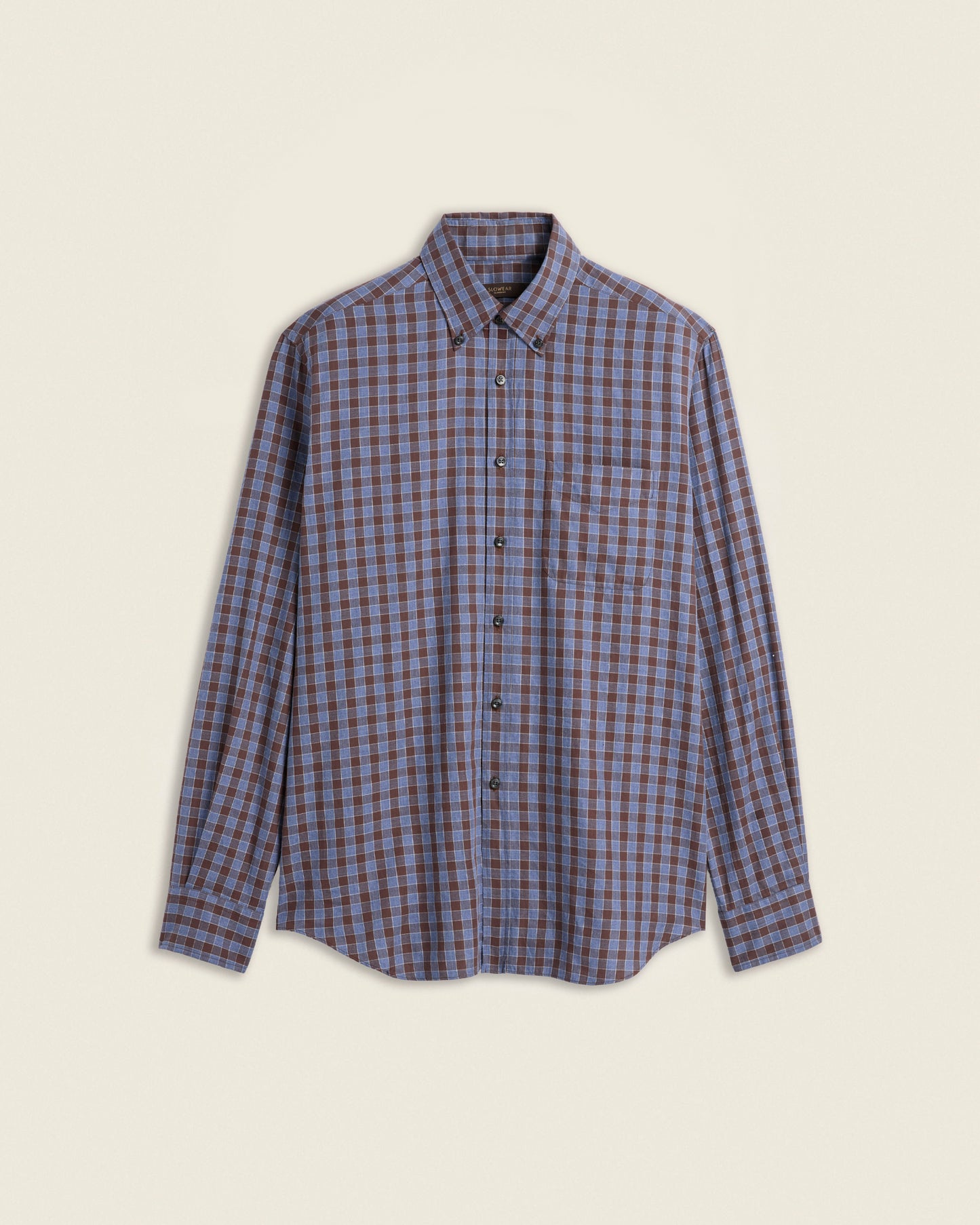 Casual-Fit Baumwollhemd mit Vichy-Karo