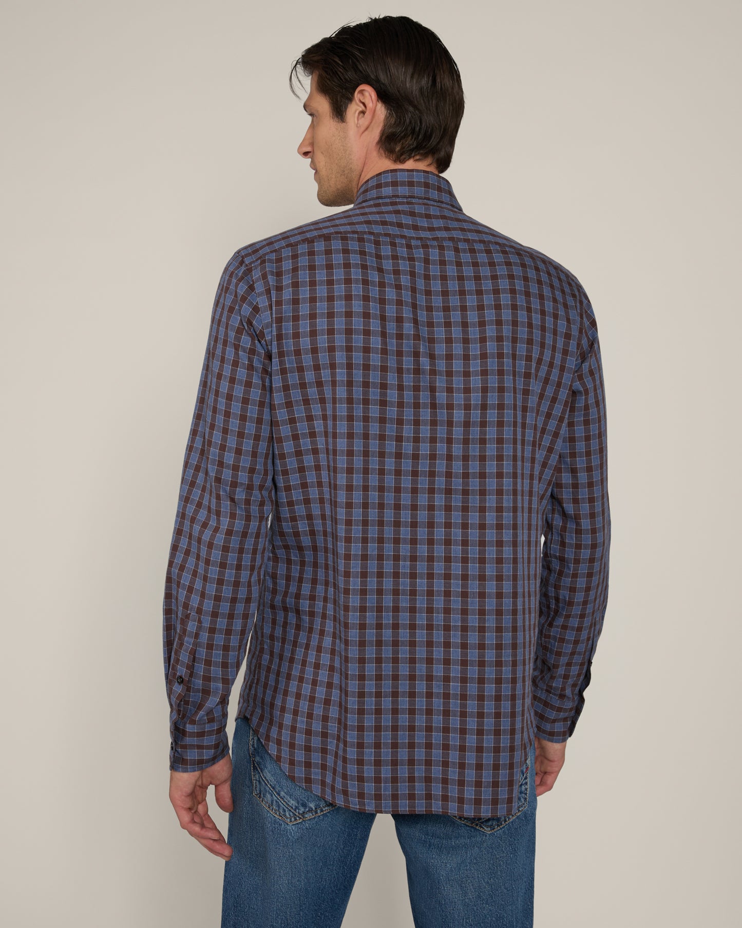 Casual-Fit Baumwollhemd mit Vichy-Karo