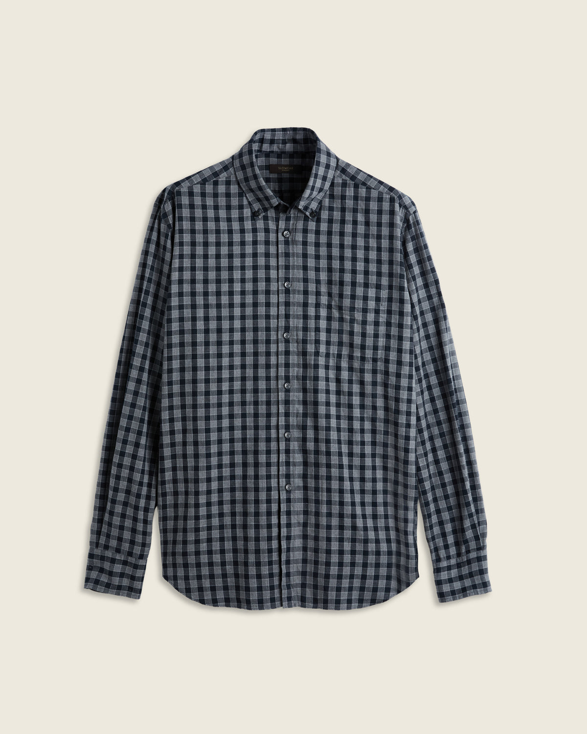 Casual-Fit Baumwollhemd mit Vichy-Karo