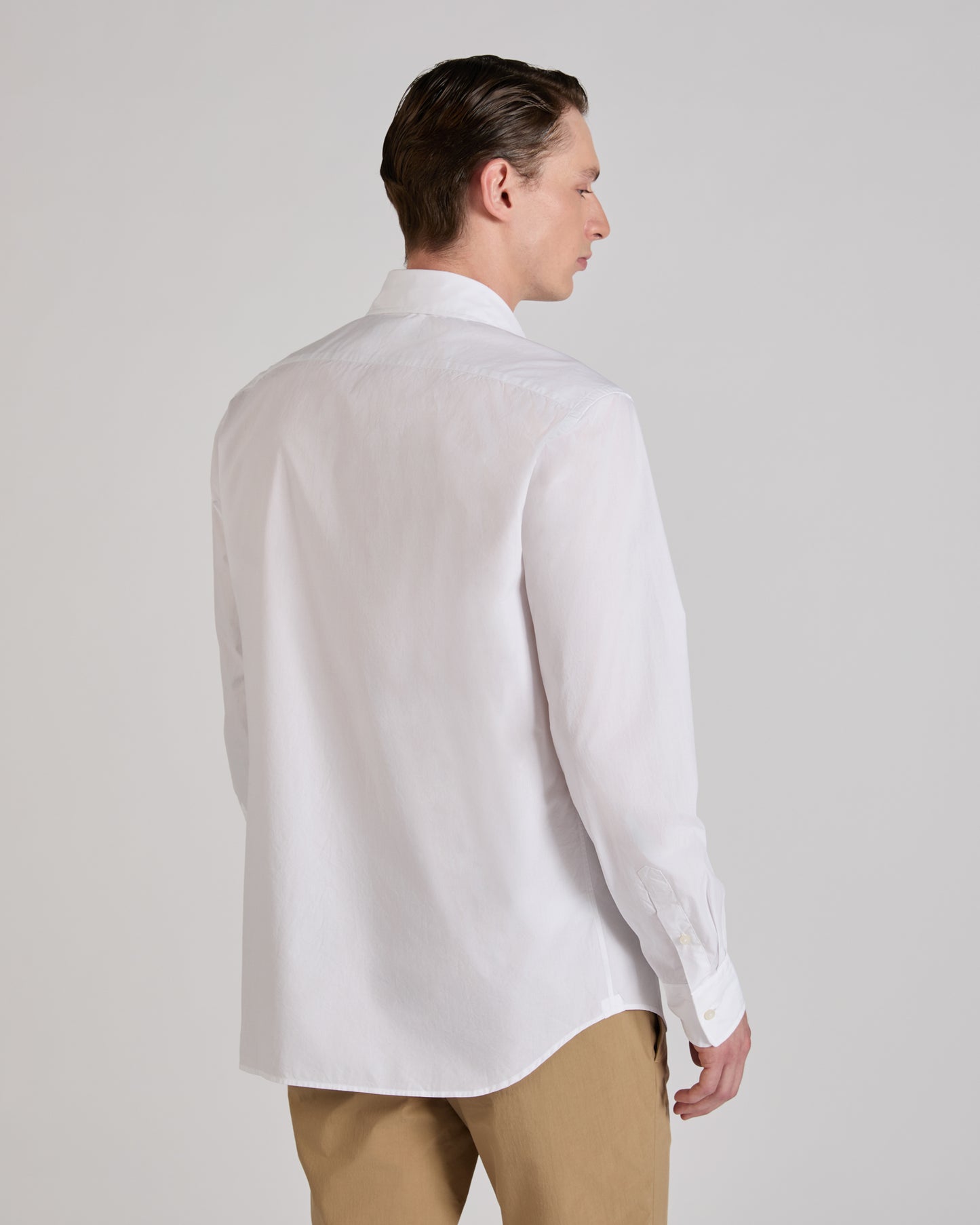 Casual fit summer poplin shirt