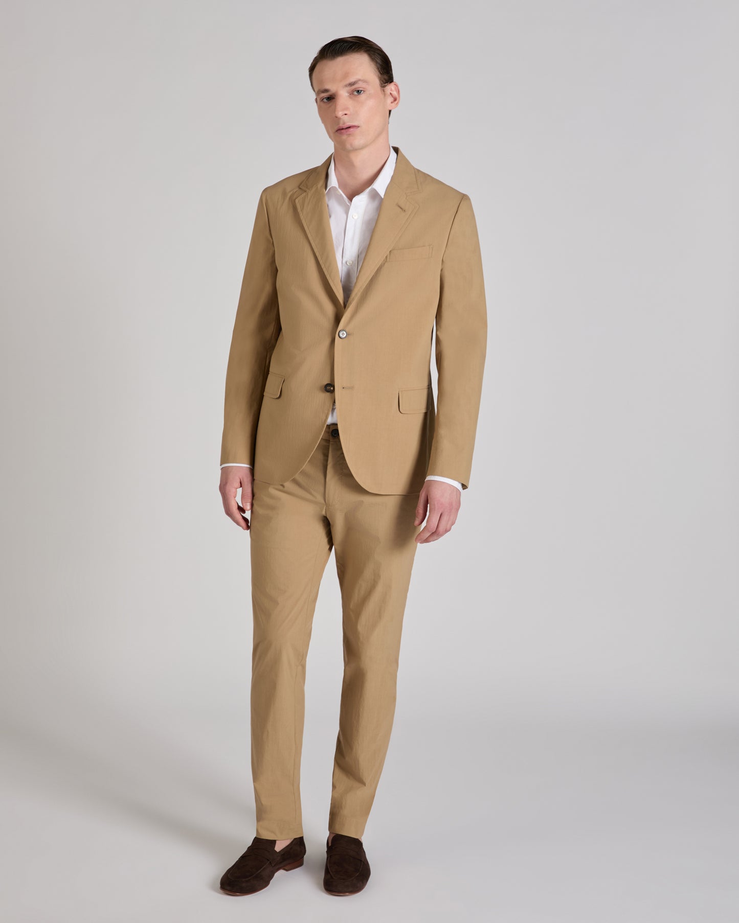 Casual fit summer poplin shirt