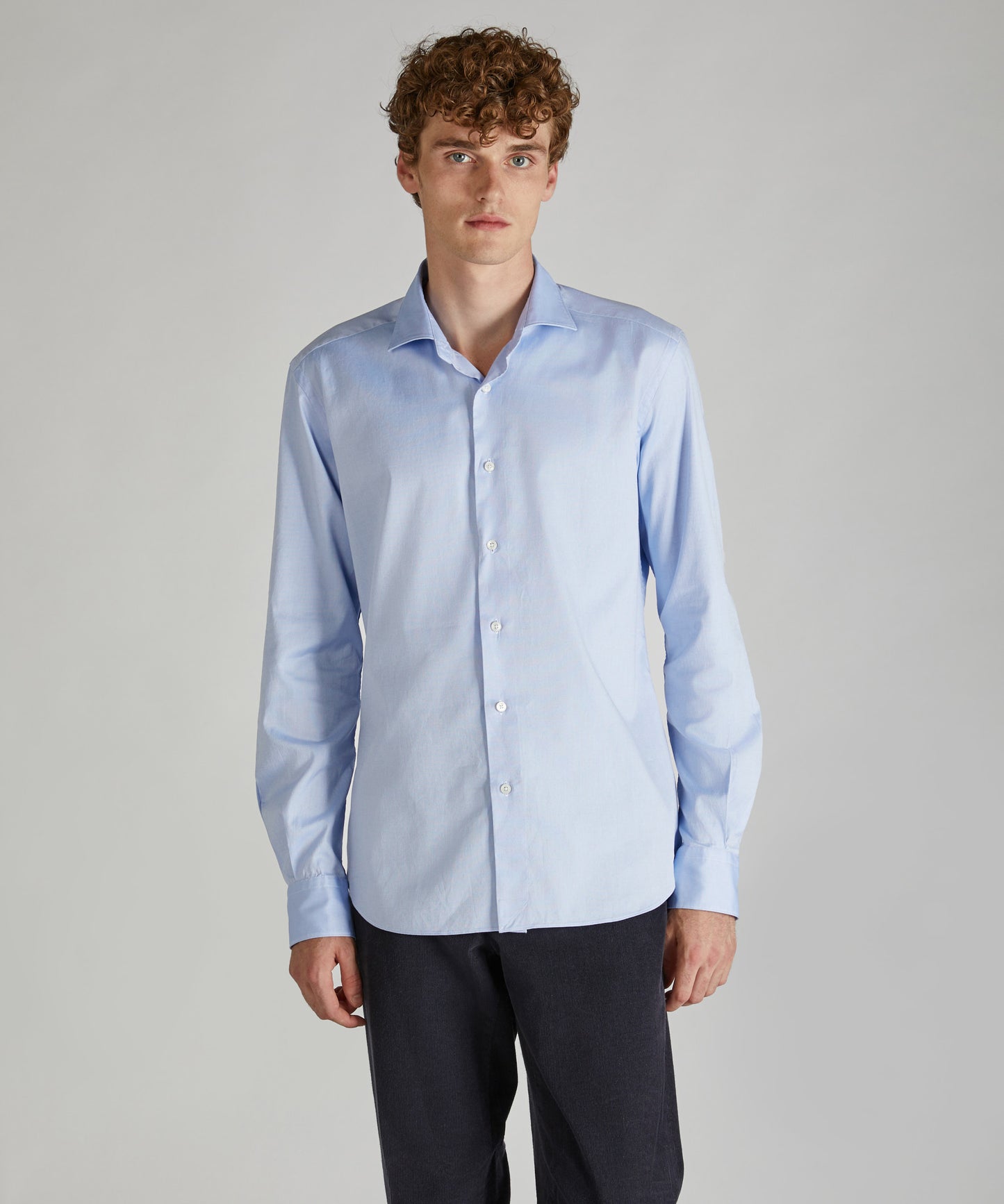 Chemise coupe ajustée en coton Oxford