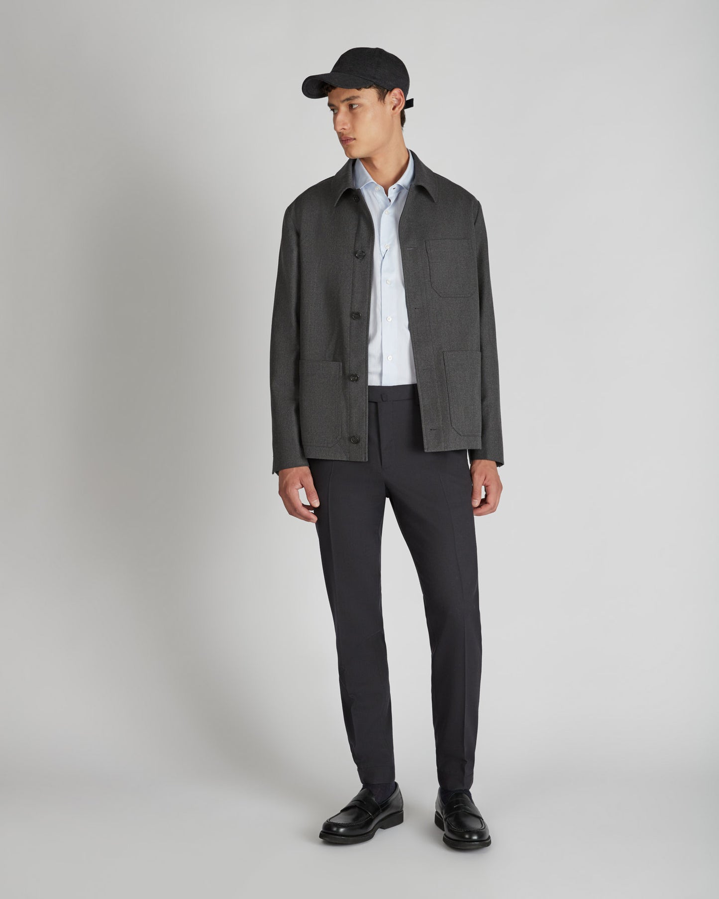 コットン・スリムフィットシャツ