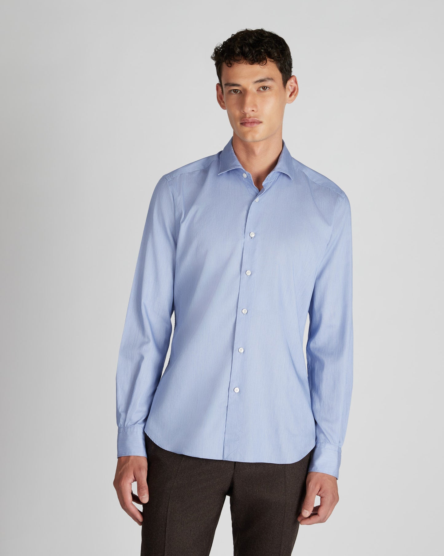 コットン・スリムフィットシャツ