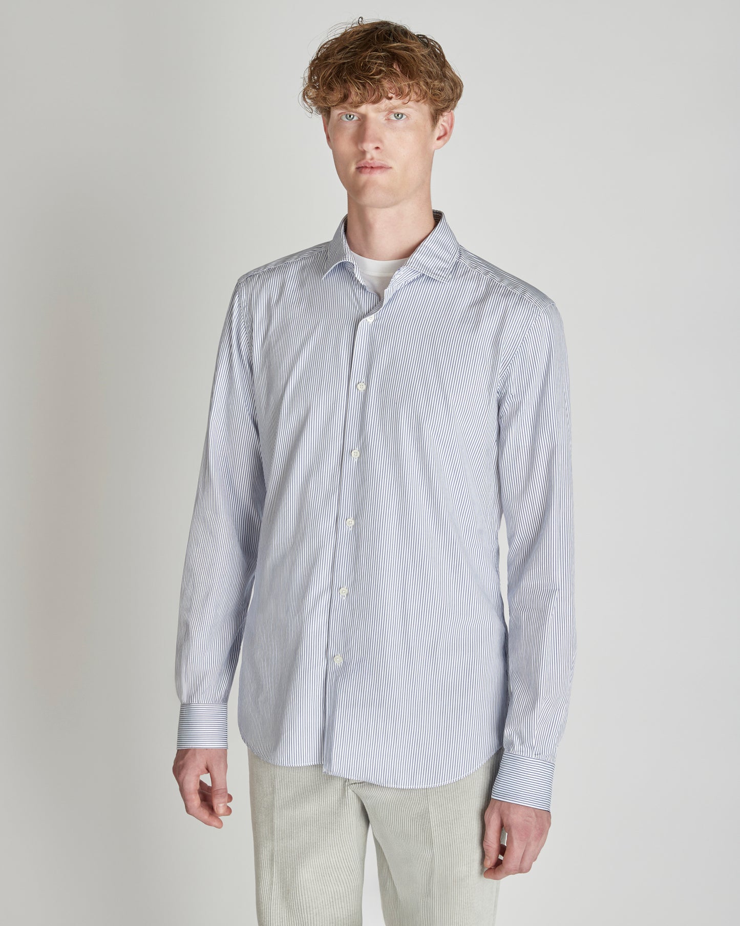 コットン・スリムフィットシャツ