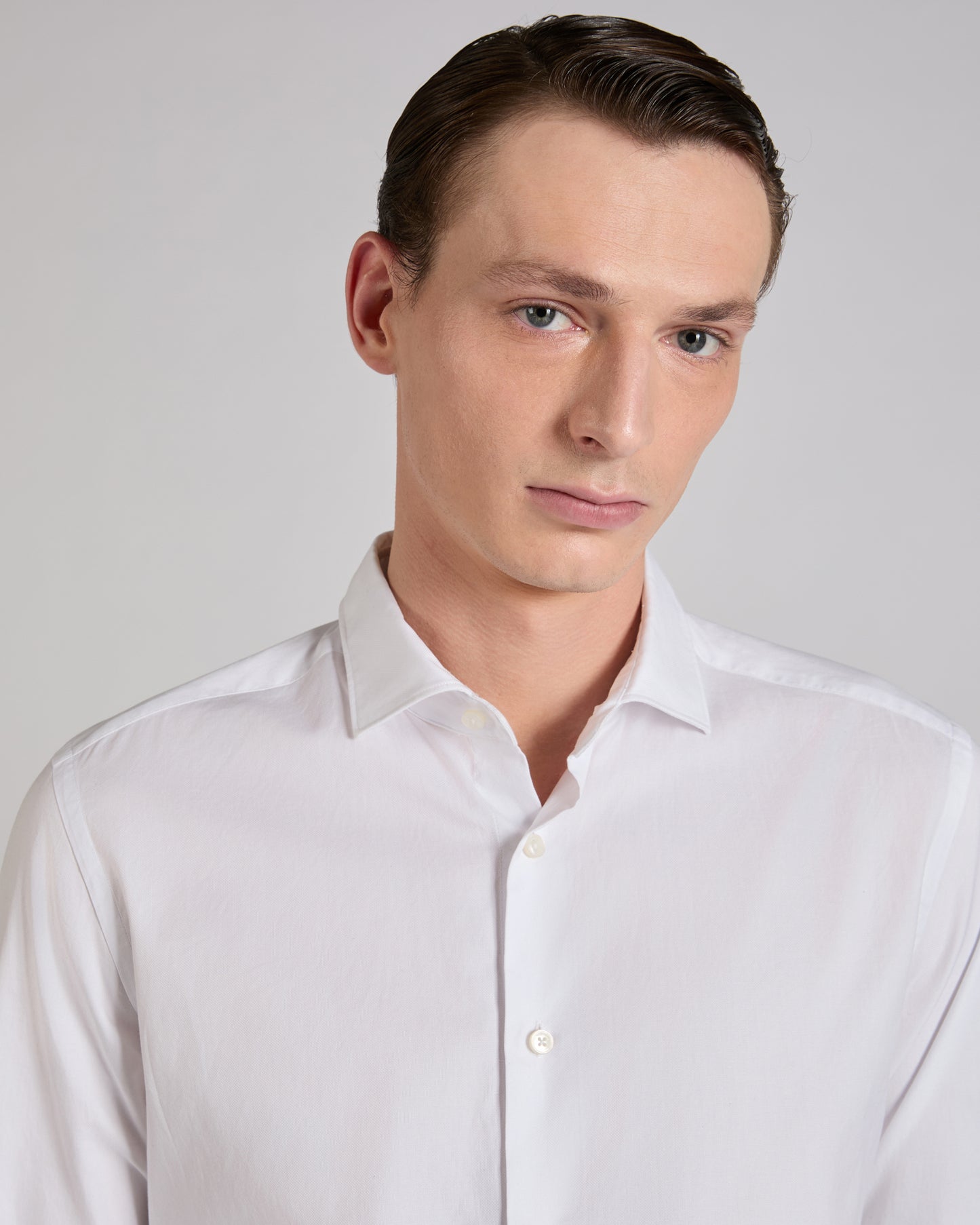 Slim fit Oxford cotton shirt
