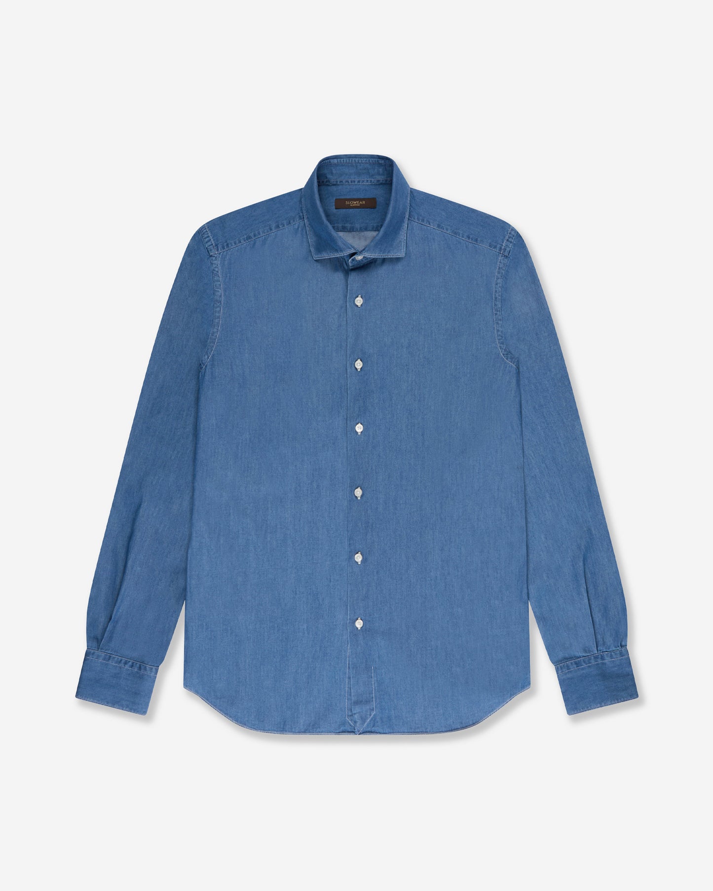 Slim fit denim cotton shirt