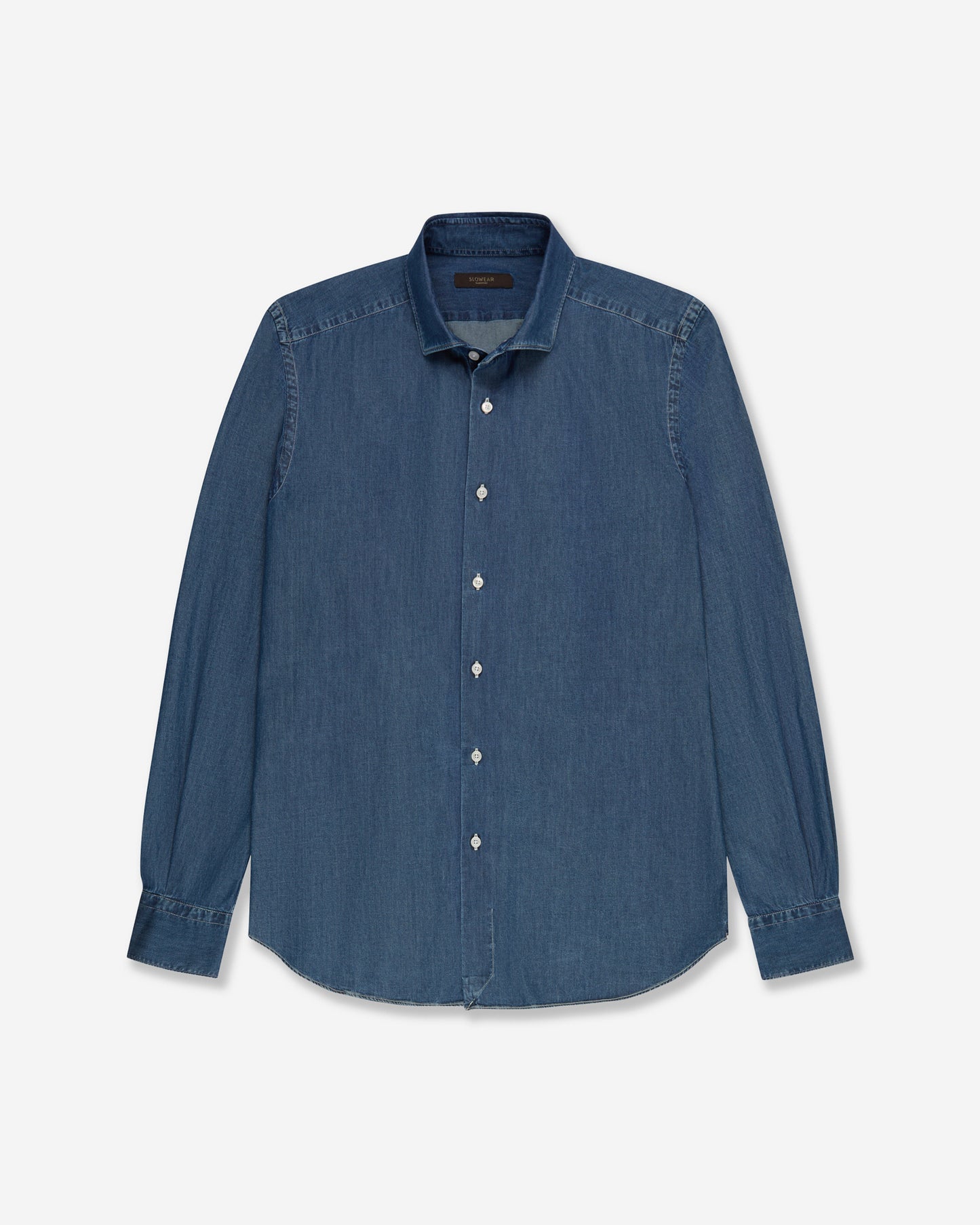 Slim fit denim cotton shirt
