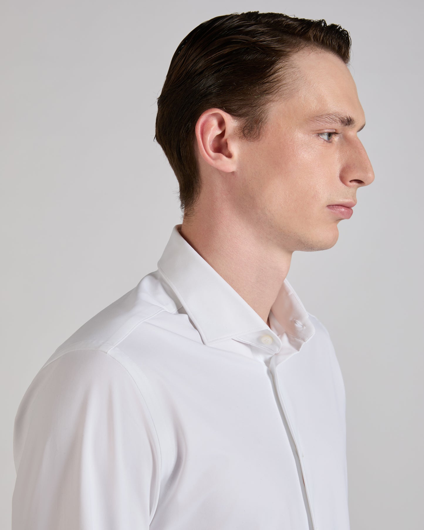 Slim fit technical fabric shirt