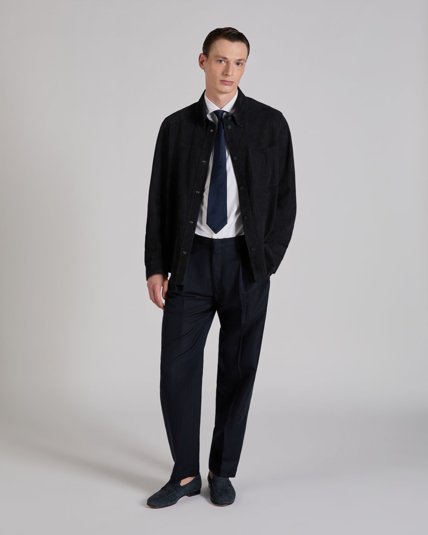 Slim fit technical fabric shirt