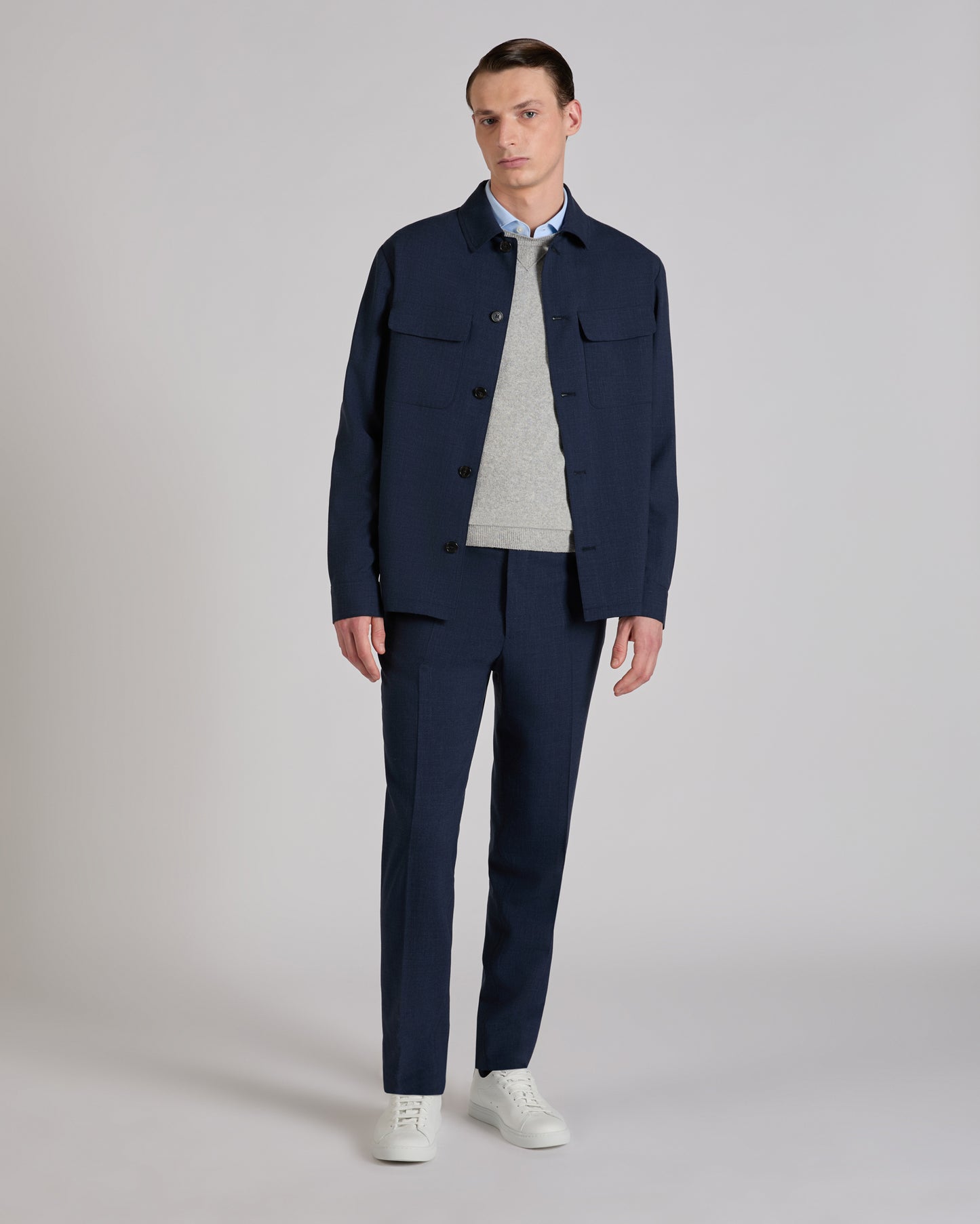 Hemd Slim Fit aus technischem Gewebe