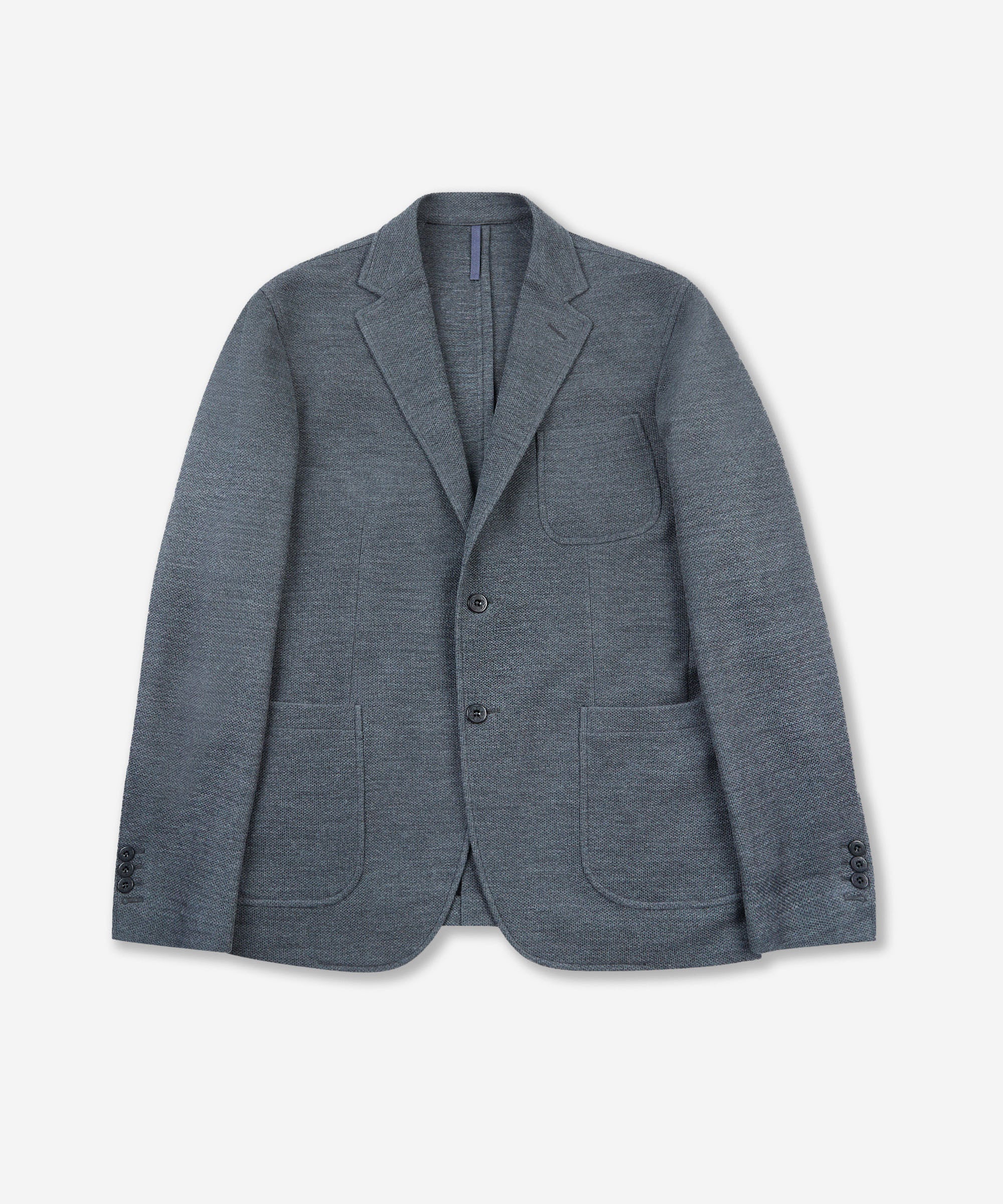 Montedoro - Jersey hopsack slim fit jacket - dark gray