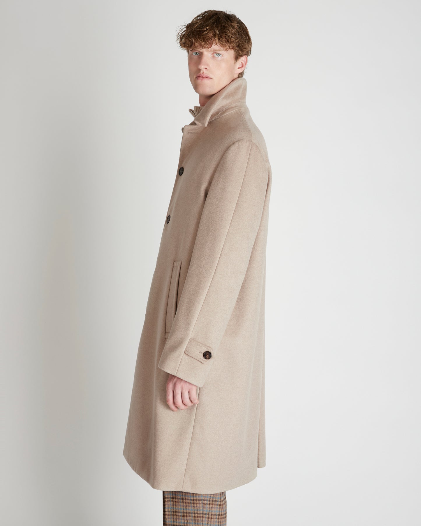 ウールとカシミアのブレード・レギュラーフィットローデン