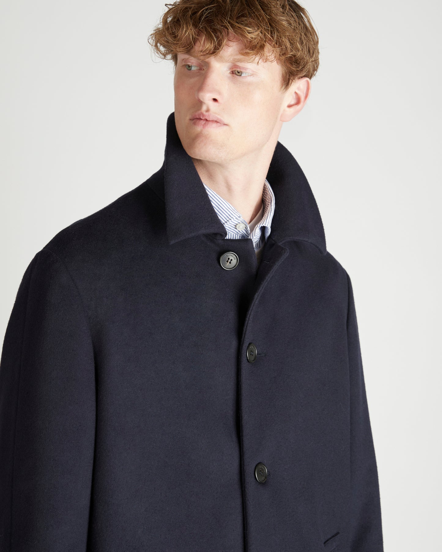 ウールとカシミアのブレード・レギュラーフィットローデン