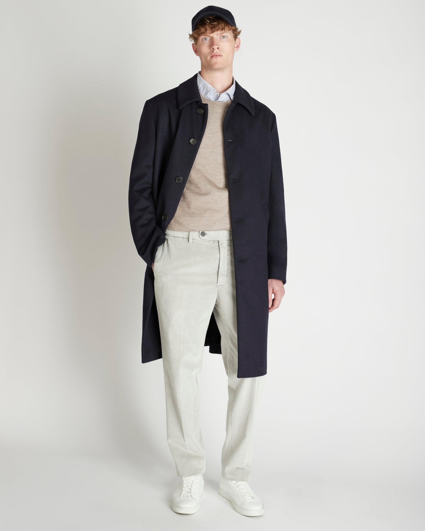 ウールとカシミアのブレード・レギュラーフィットローデン