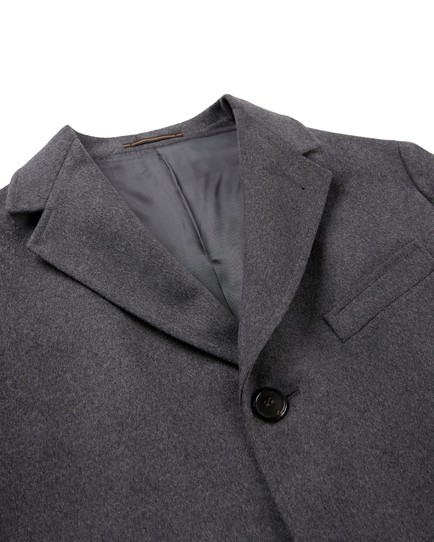 Cappotto regular fit  in panno di lana e cashmere