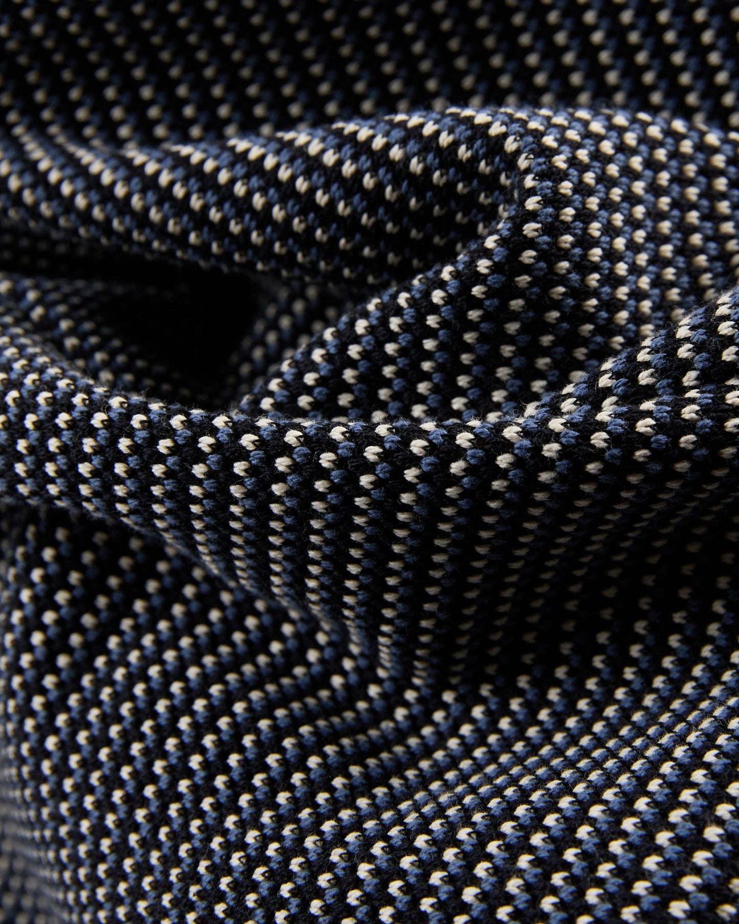 Incotex - Slim fit micro-patterned jersey jacket - dark blue