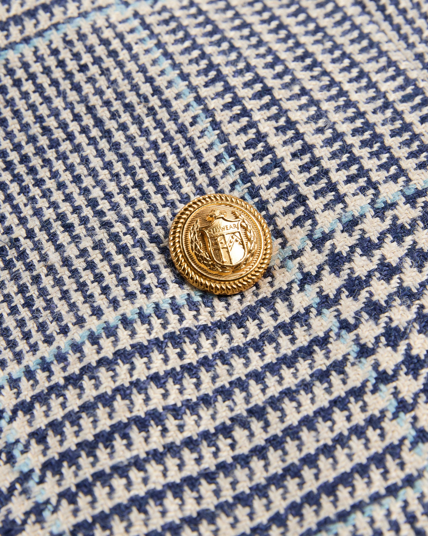 Doppiopetto regular fit in lino e seta