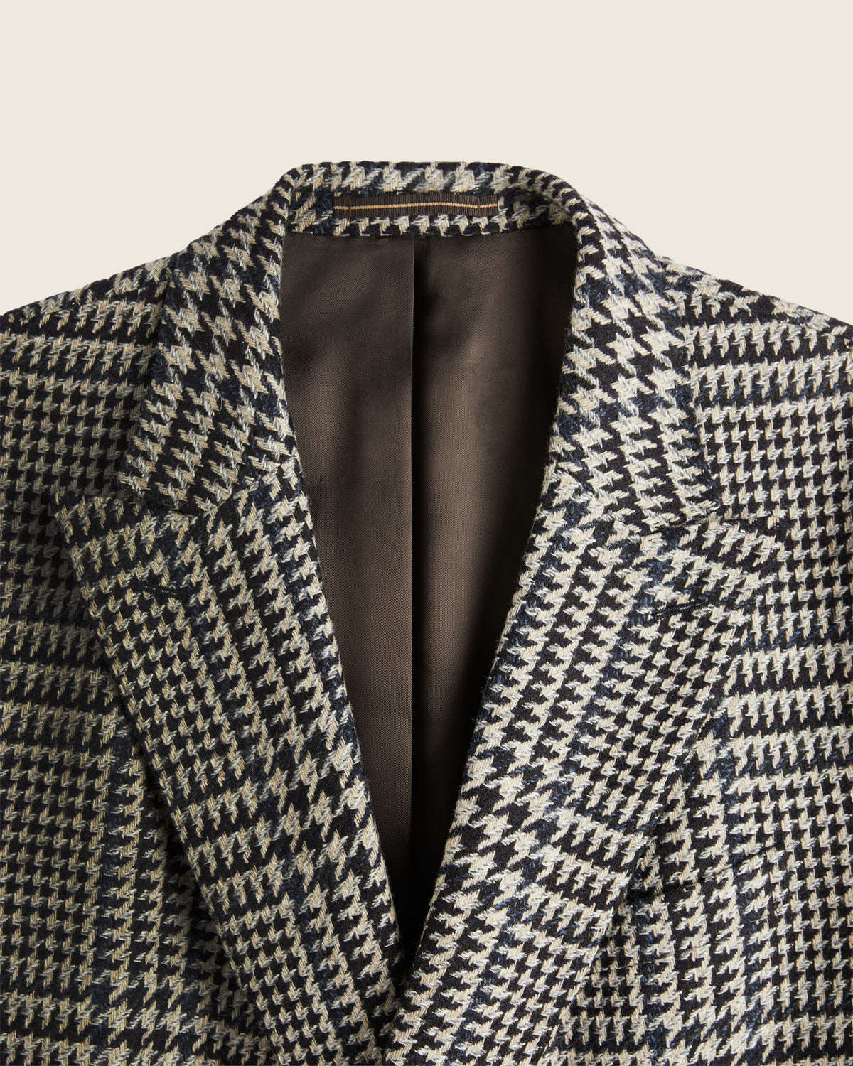 Veste coupe droite croisée en laine et cachemire PrincedeGalles