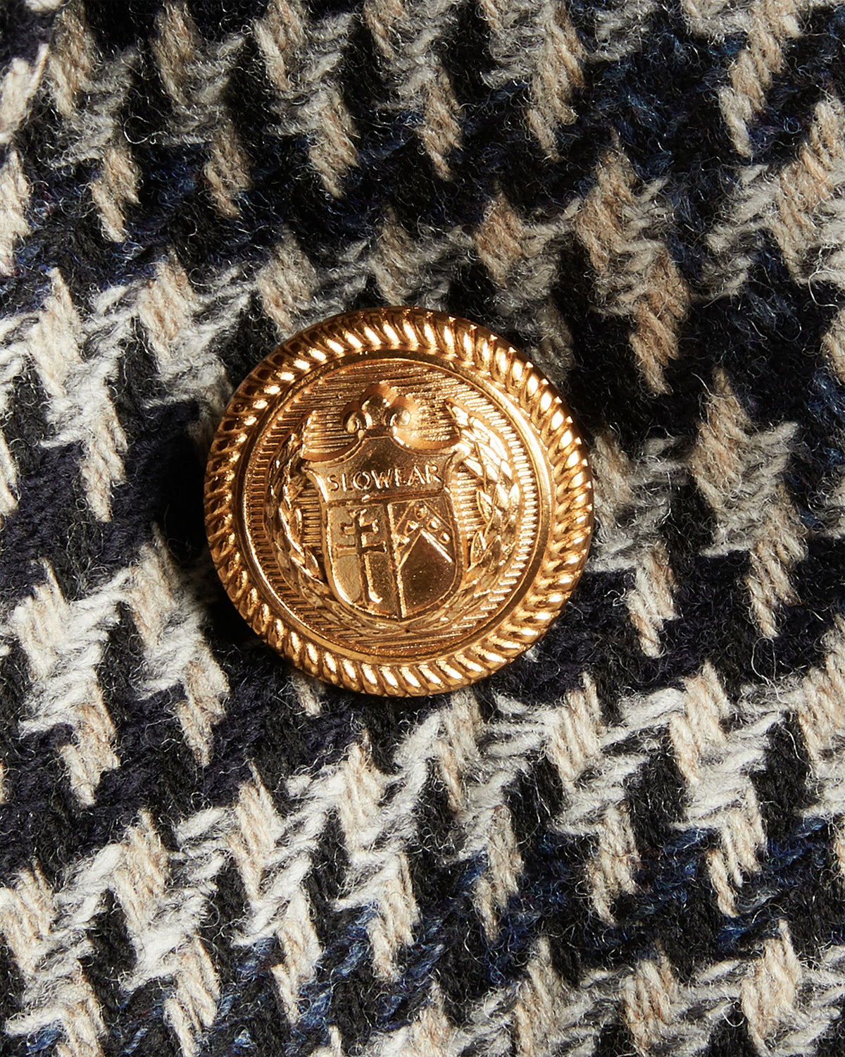 Veste coupe droite croisée en laine et cachemire PrincedeGalles
