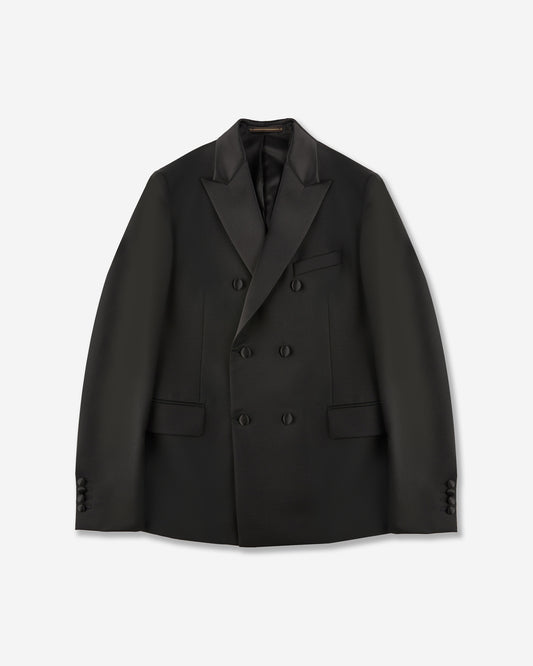 ウールツイルとモヘア・ダブルブレストジャケット