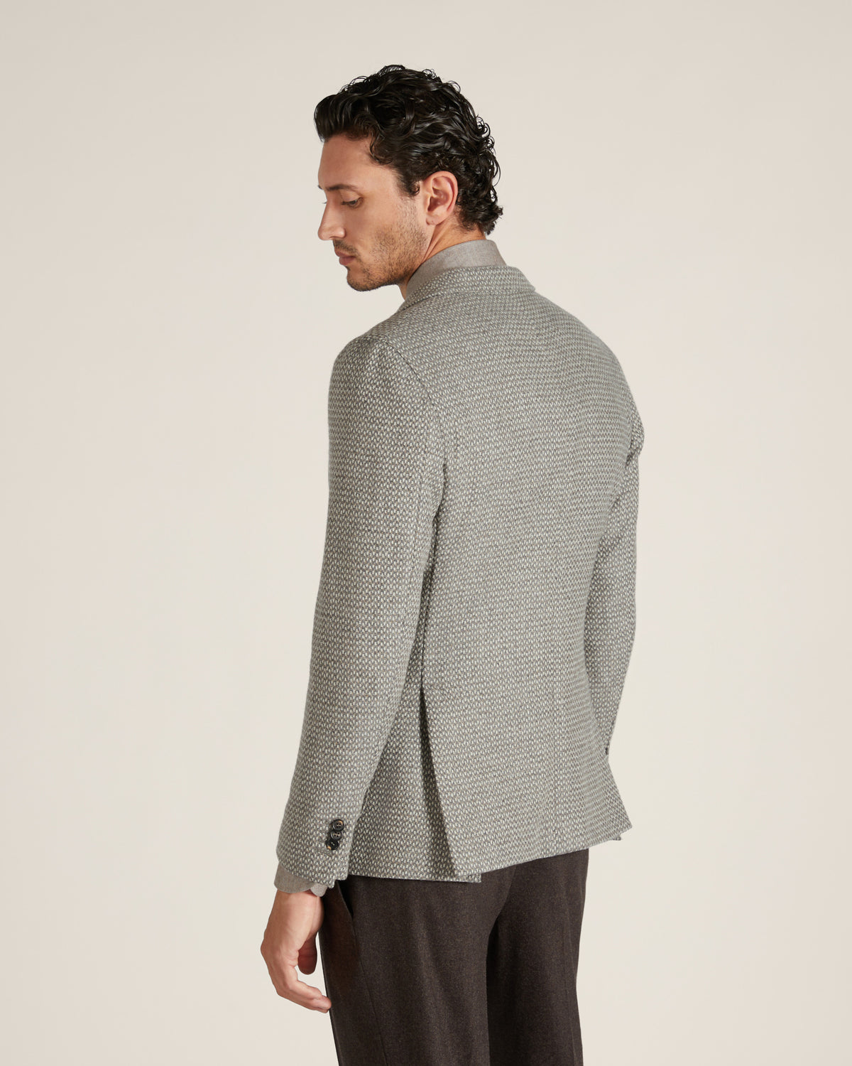 Slim-Fit Sakko aus Wolle und Kaschmir