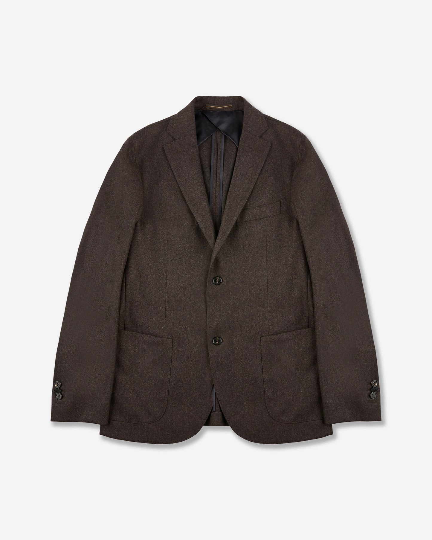Slim fit wool and cashmere flannel jacket