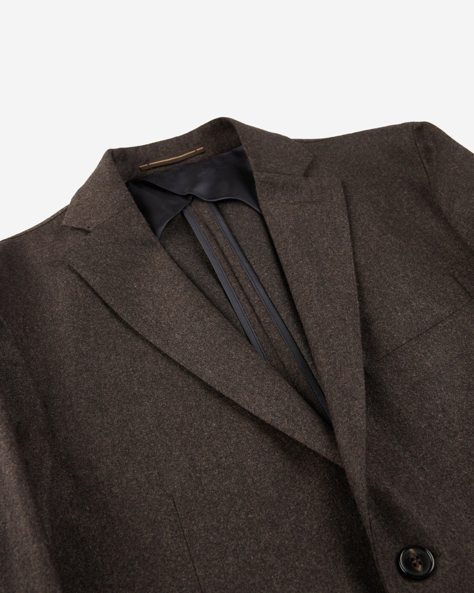 Incotex - Slim fit wool and cashmere flannel jacket - dark