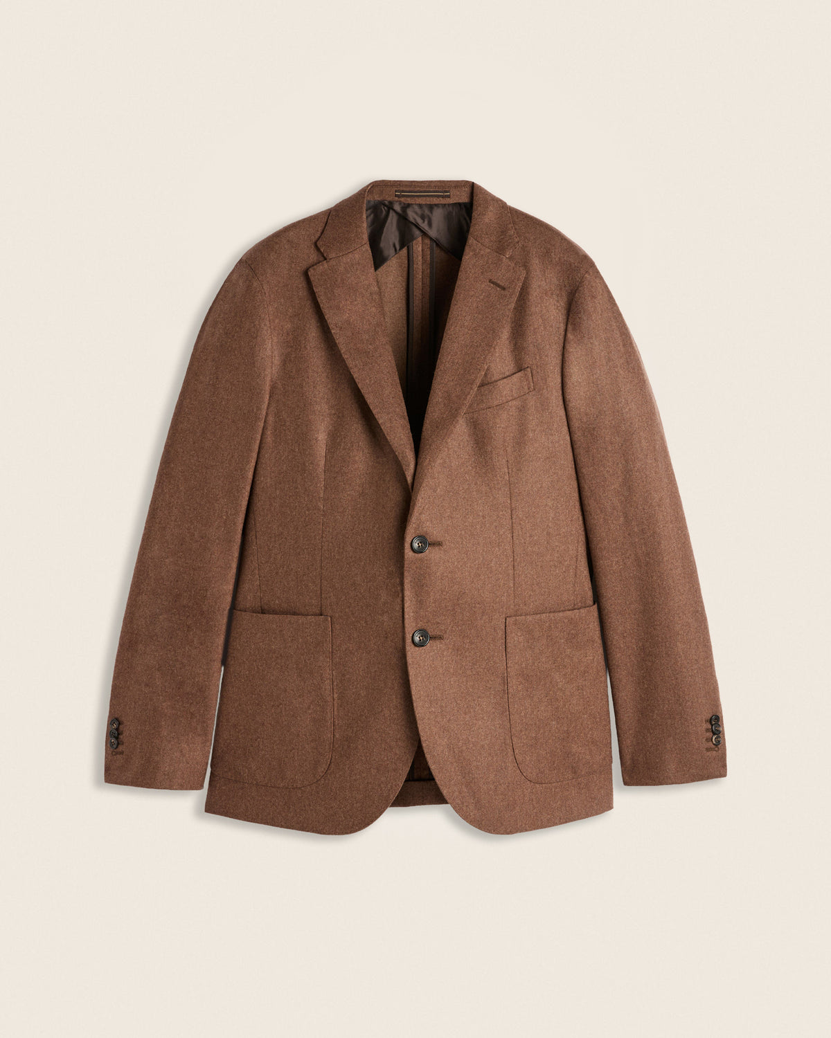 Jacke Slim Fit aus Woll- und Kaschmirflanell