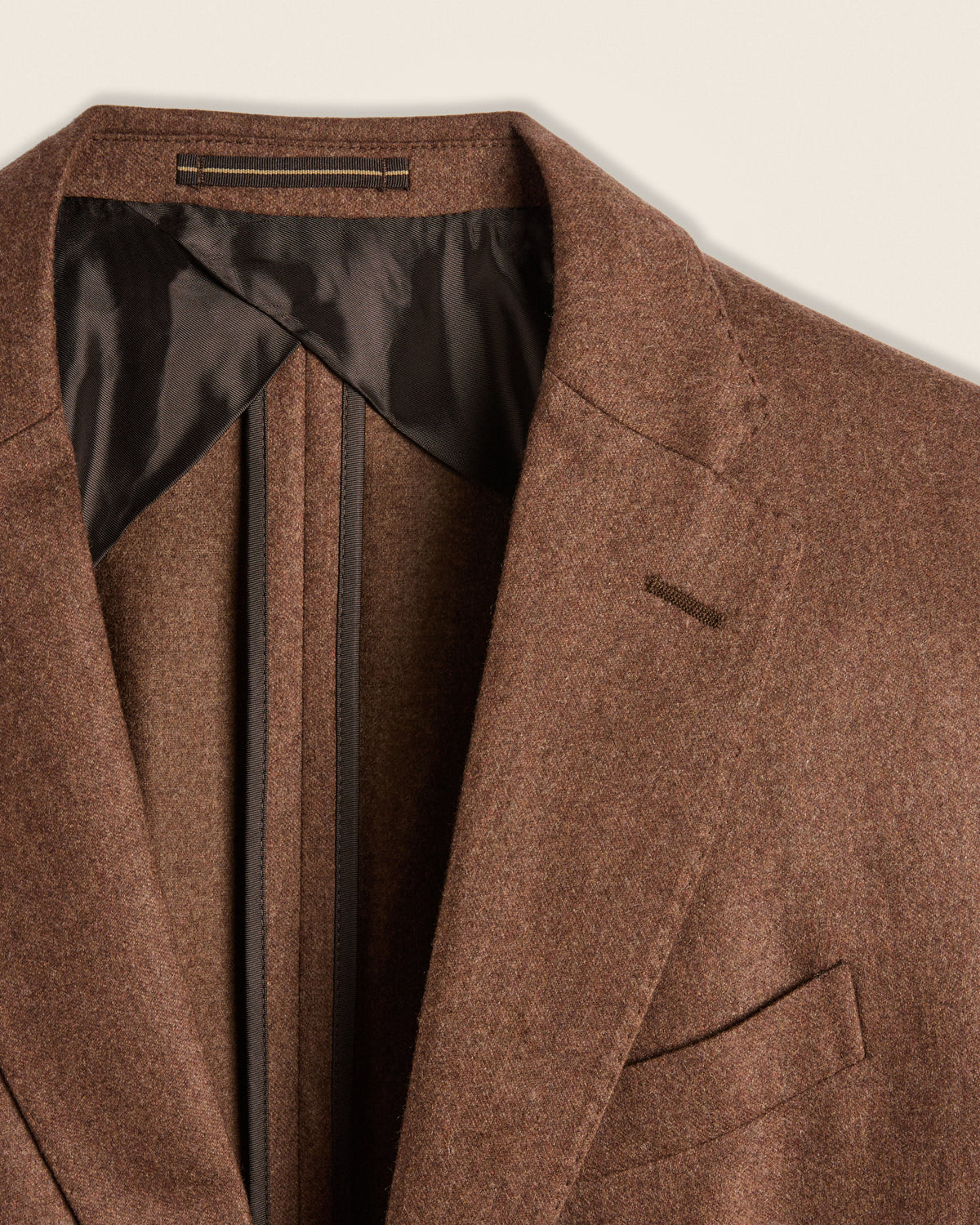 Jacke Slim Fit aus Woll- und Kaschmirflanell