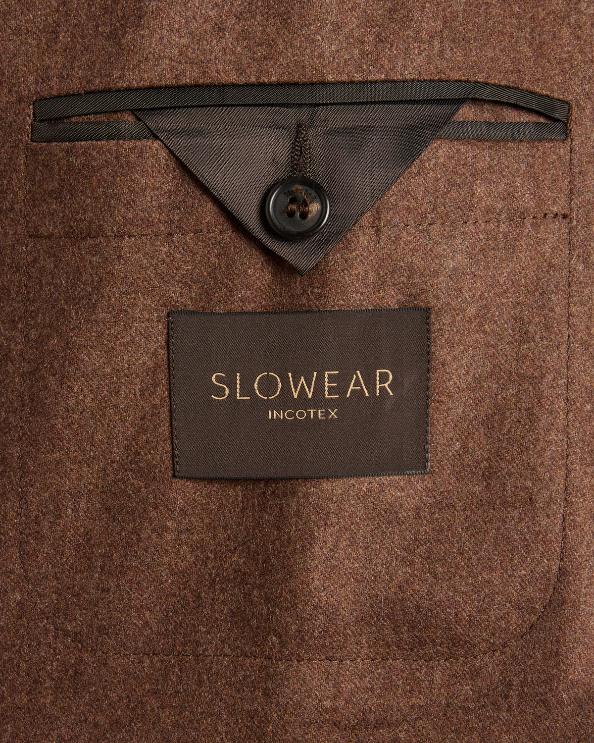 Jacke Slim Fit aus Woll- und Kaschmirflanell