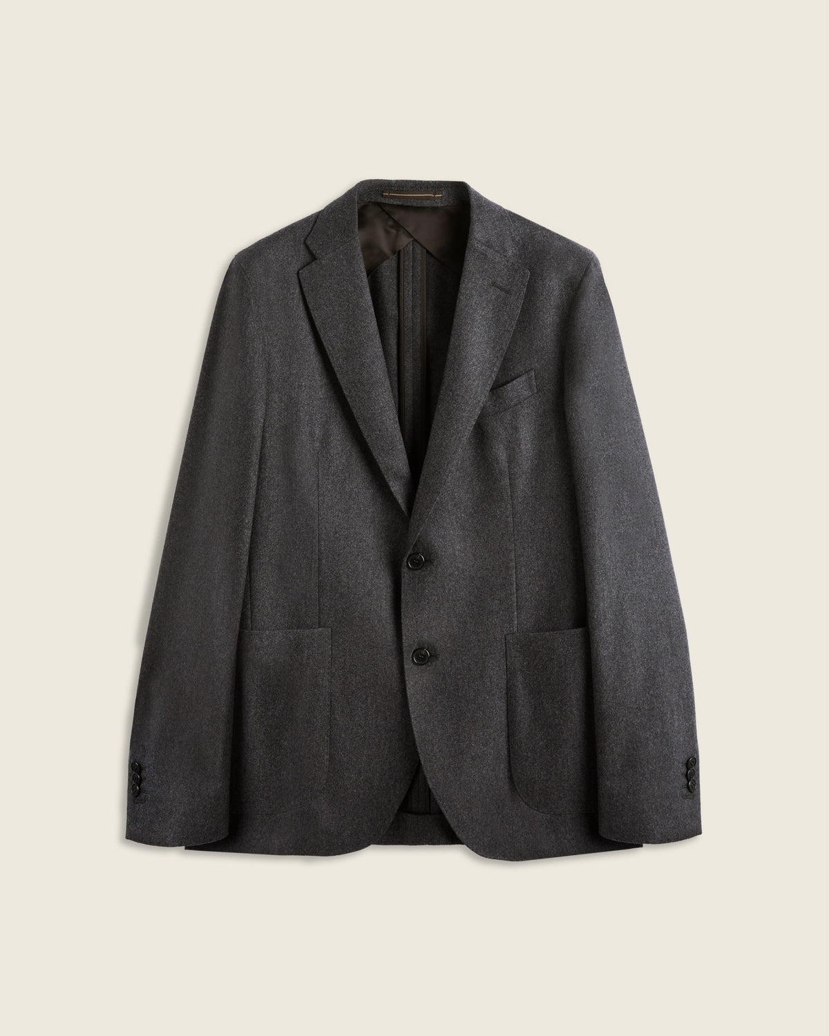 Jacke Slim Fit aus Woll- und Kaschmirflanell