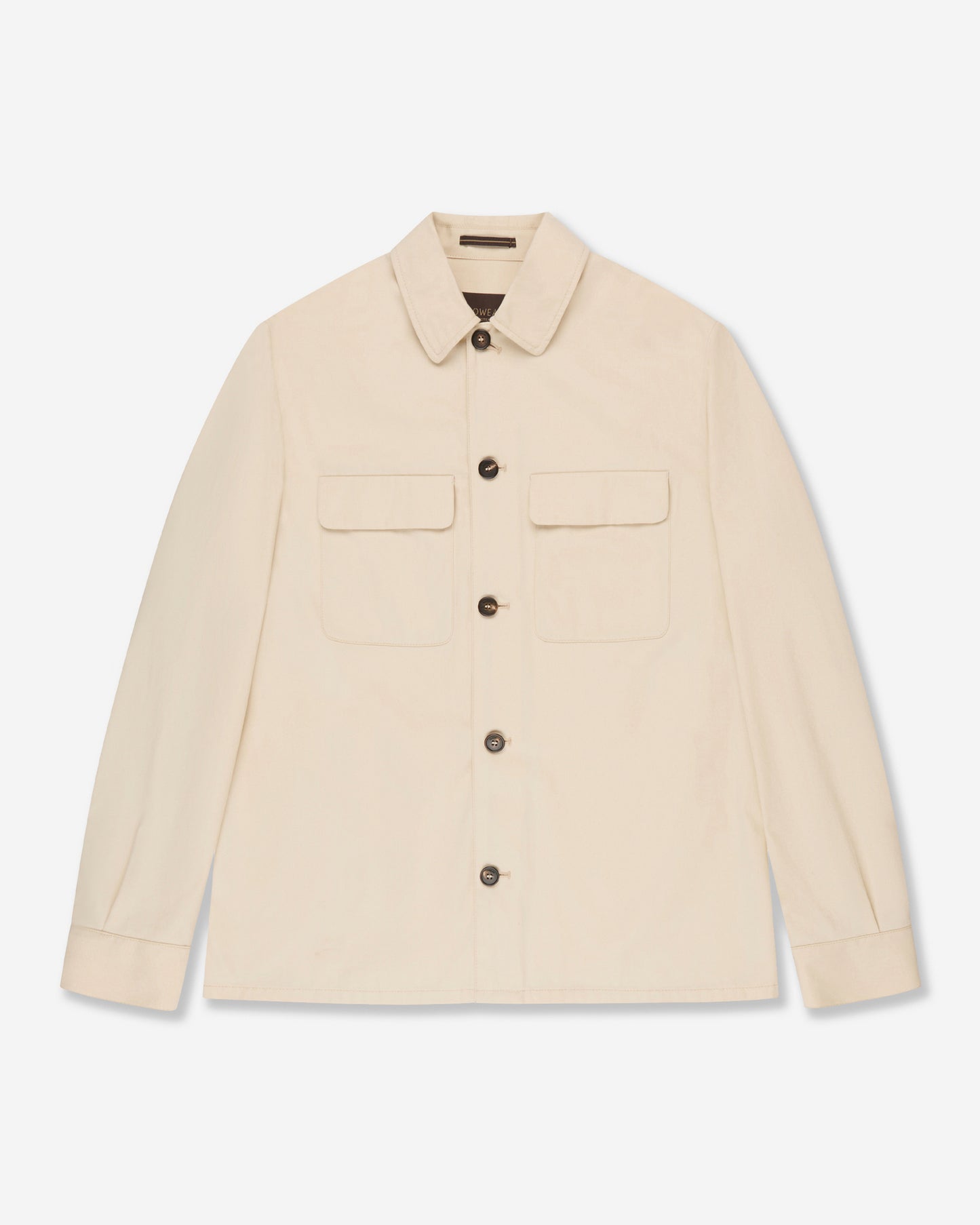 Overshirt aus Baumwollkrepp