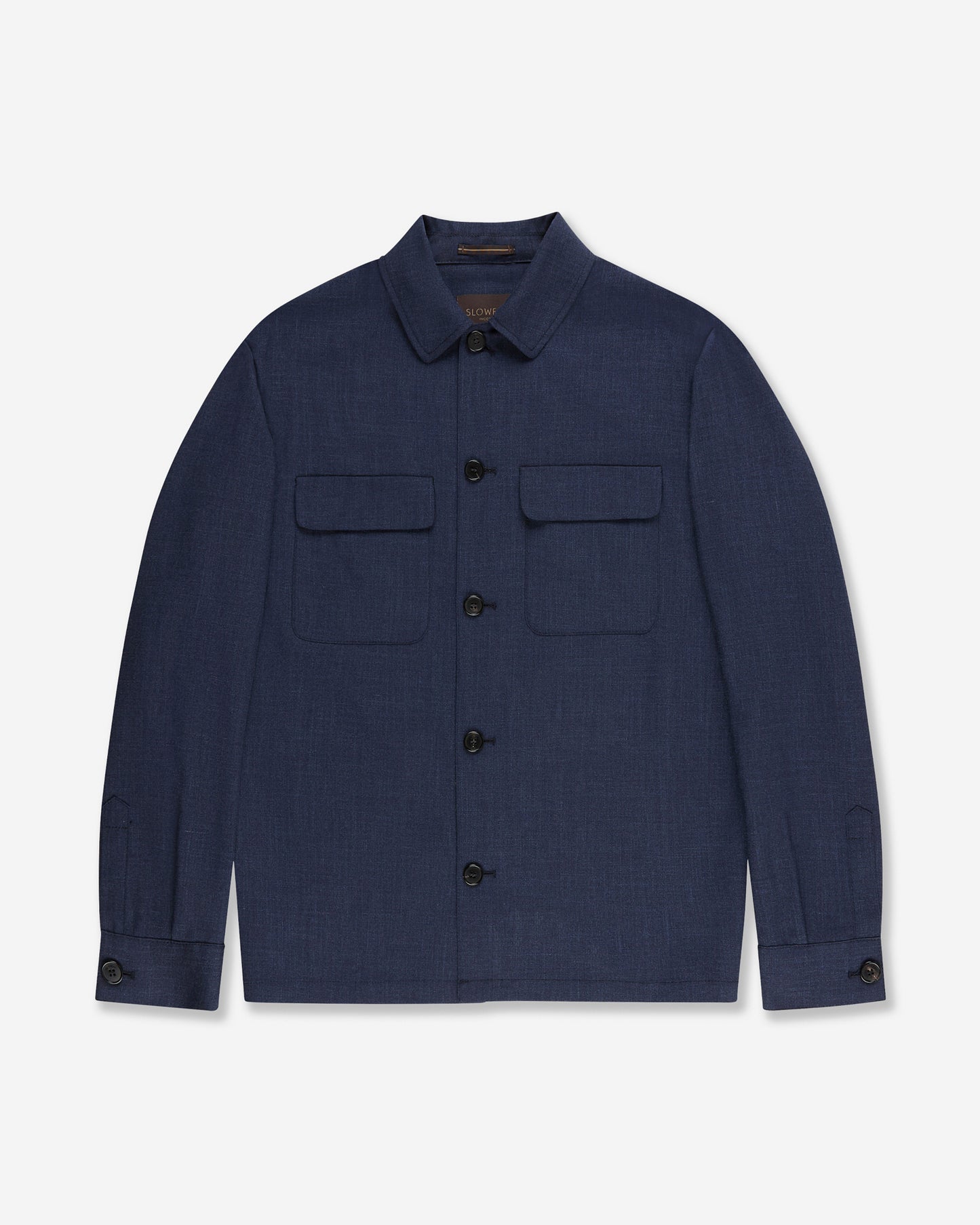 Wool, linen and silk overshirt