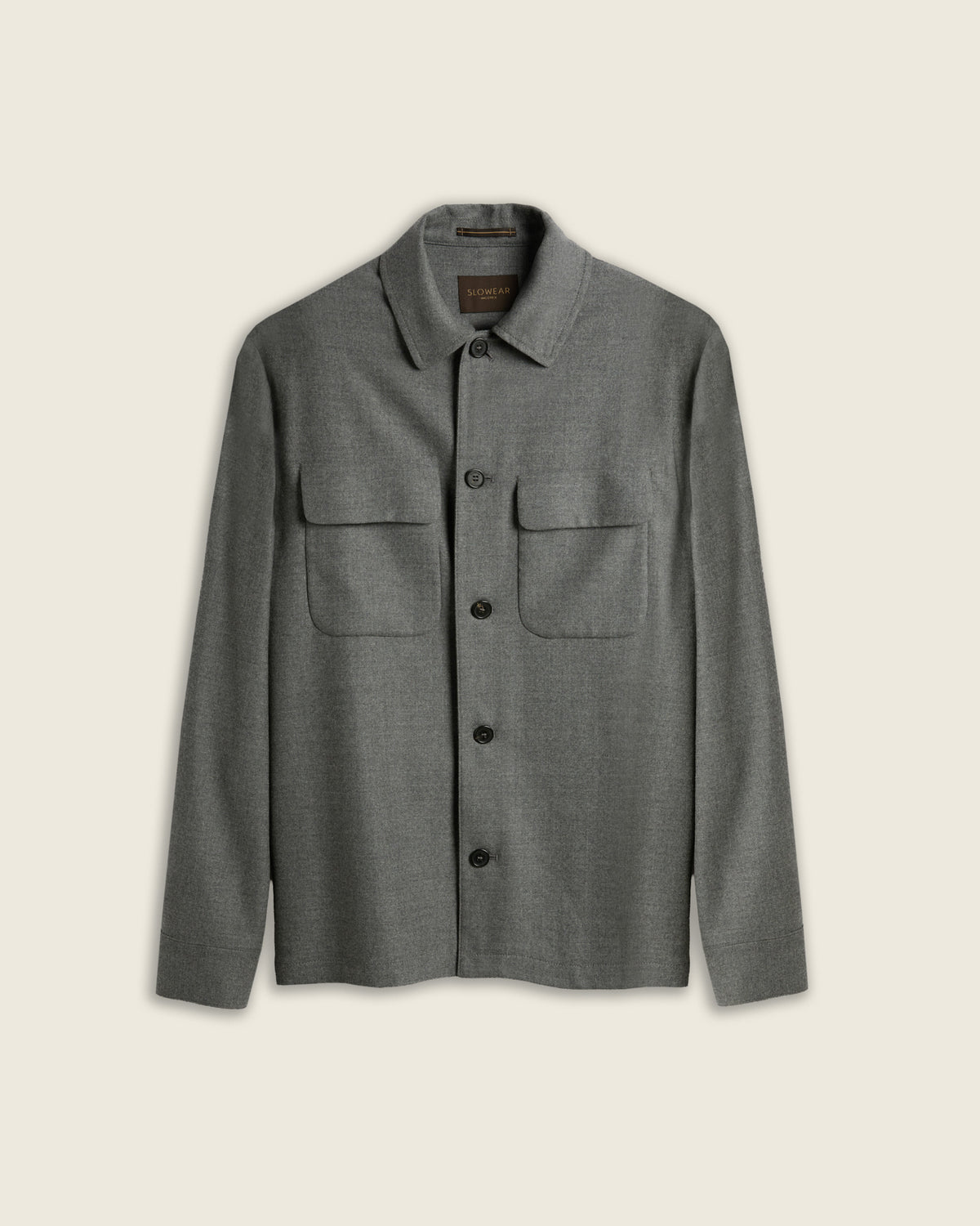 Overshirt aus Bi-Stretch-Wollflanell