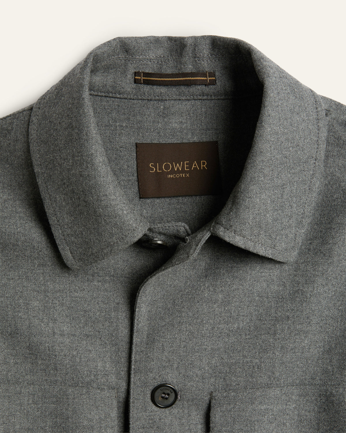 Overshirt aus Bi-Stretch-Wollflanell