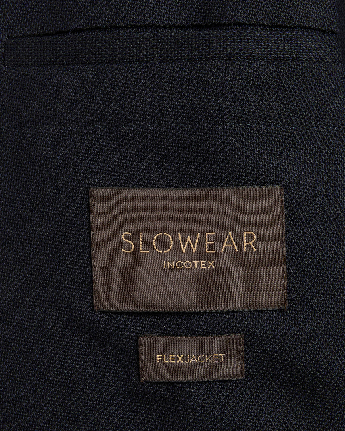 Blazer slim fit in hopsack di lana stretch