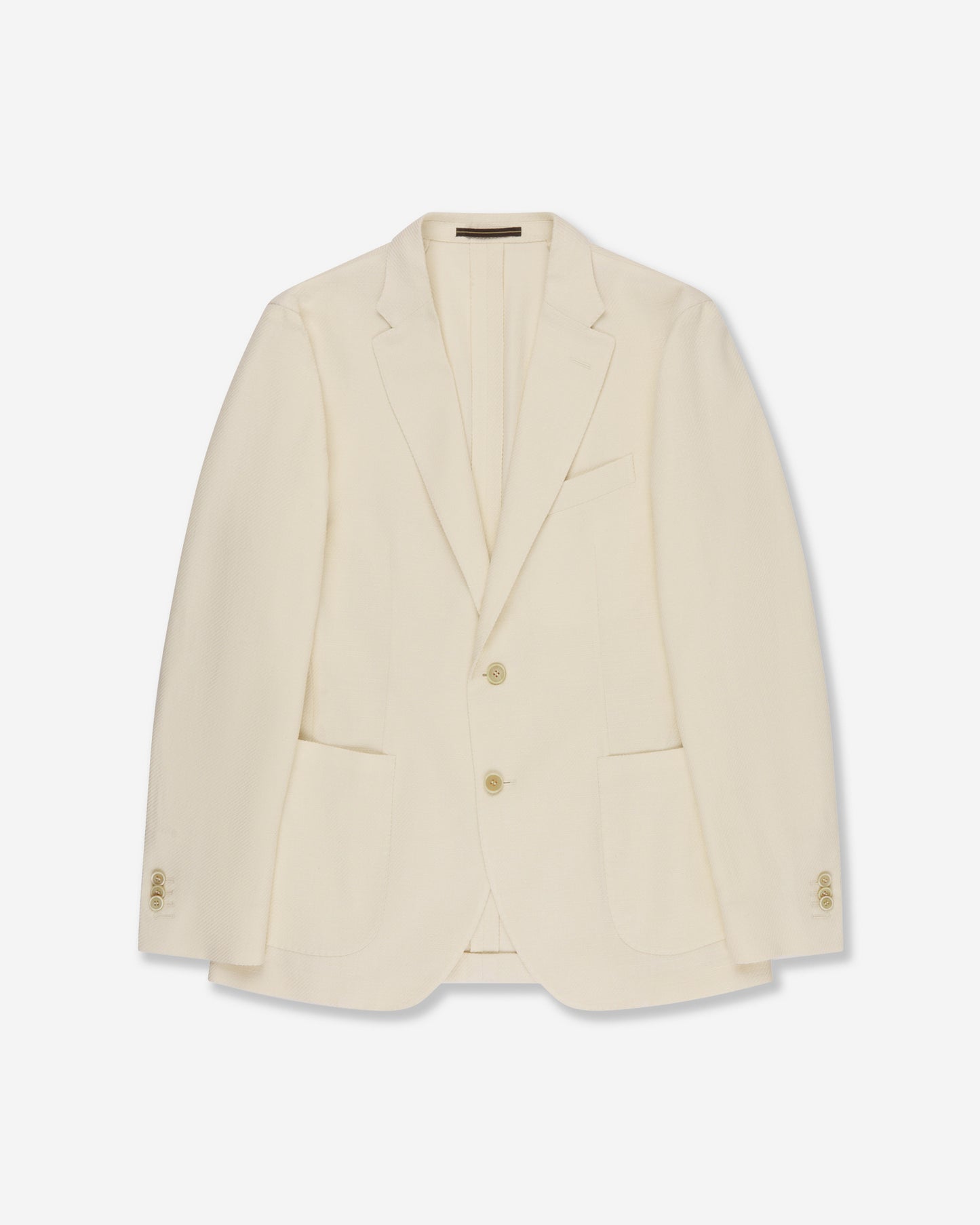 Jacke Slim Fit aus Baumwolle mit Melange-Effekt