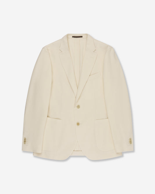 Giacca slim fit in cotone effetto mélange