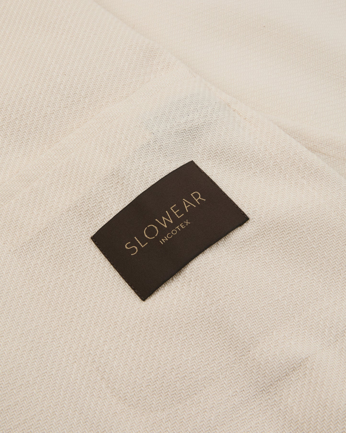 Jacke Slim Fit aus Baumwolle mit Melange-Effekt