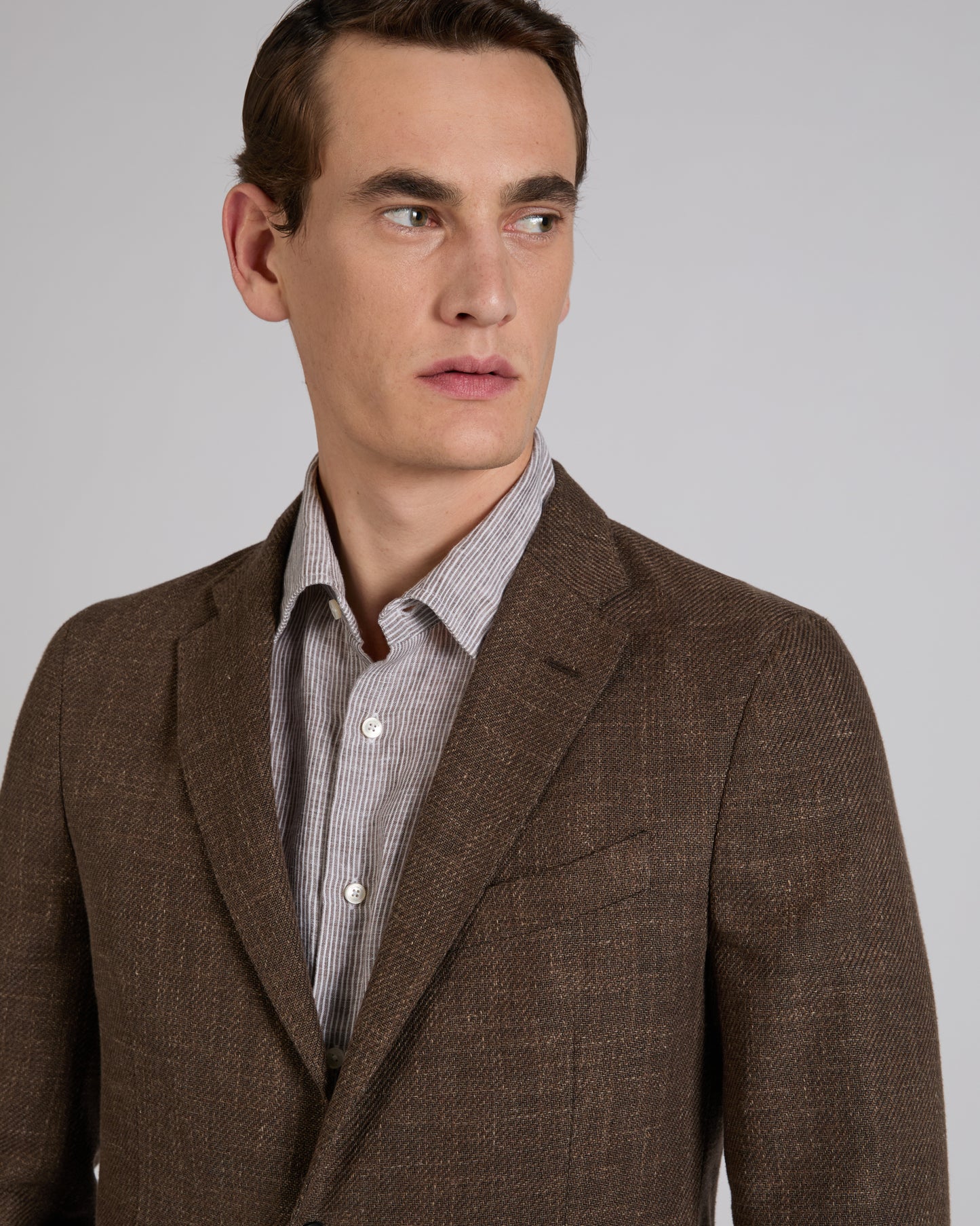 メランジュエフェクトコットン・スリムフィットジャケット