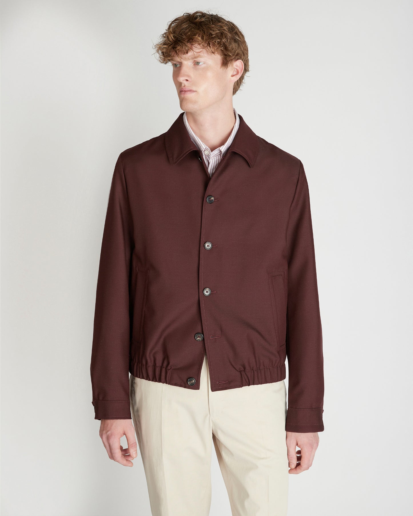 Bomberino in twill di lana e Mohair